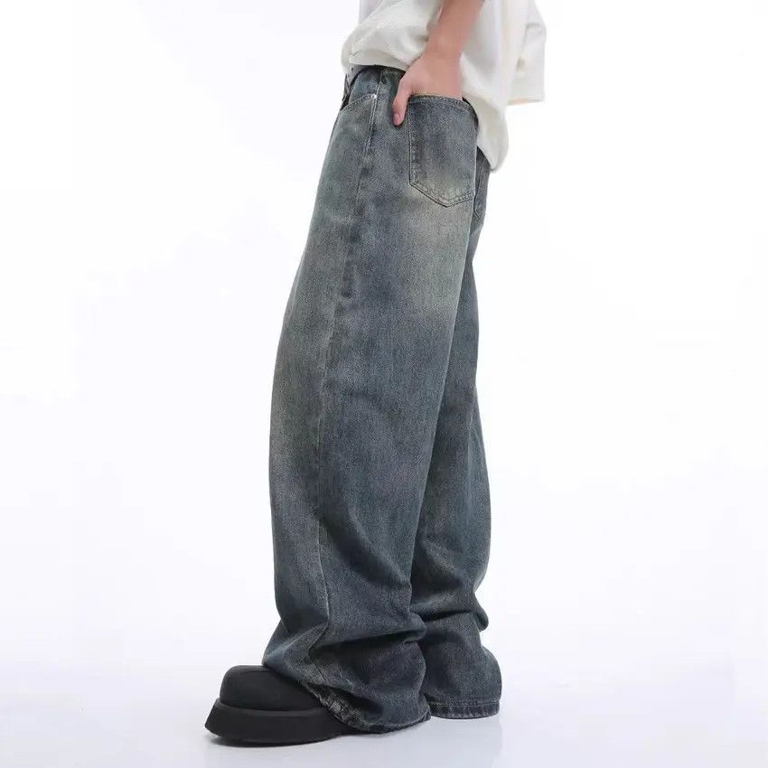 Designer × Japanese Brand Classic Vintage Aged Blue Jeans Size US 33 - 3 Thumbnail