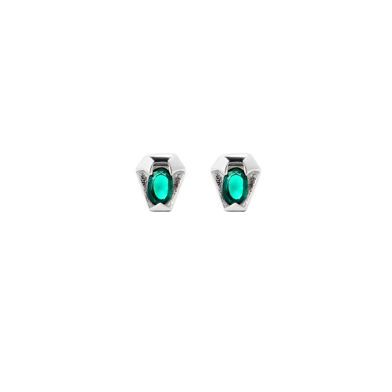 Jewelry Snake Stone Dark Earrings One Pairs Chrome Jewelry Size ONE SIZE - 3 Thumbnail