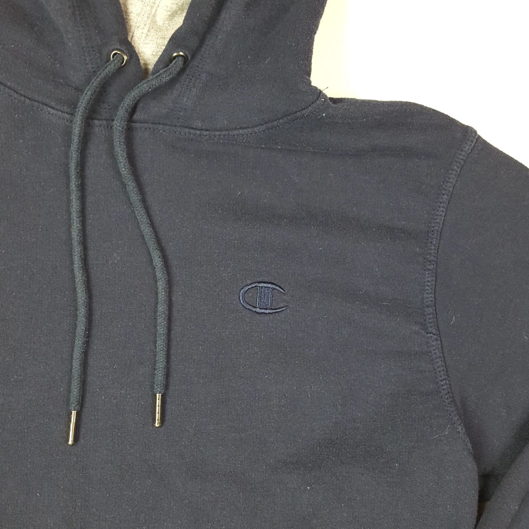 Champion VINTAGE Champion Navy Blue Men's Small Athletic Logo Hoodie Hooded Pullover Sweatshirt Size US S / EU 44-46 / 1 - 4 Thumbnail