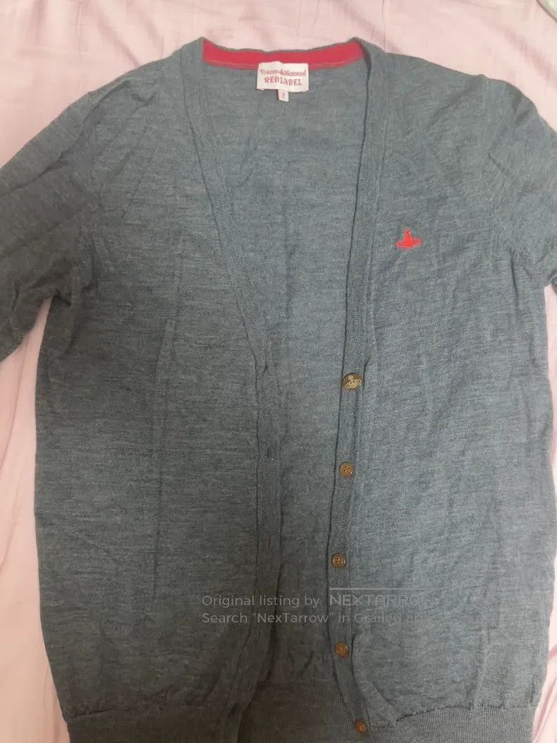 Vivienne Westwood Vivienne Westwood Vintage Dark Grey Wool Open Cardigan Size M / US 6-8 / IT 42-44 - 2 Thumbnail