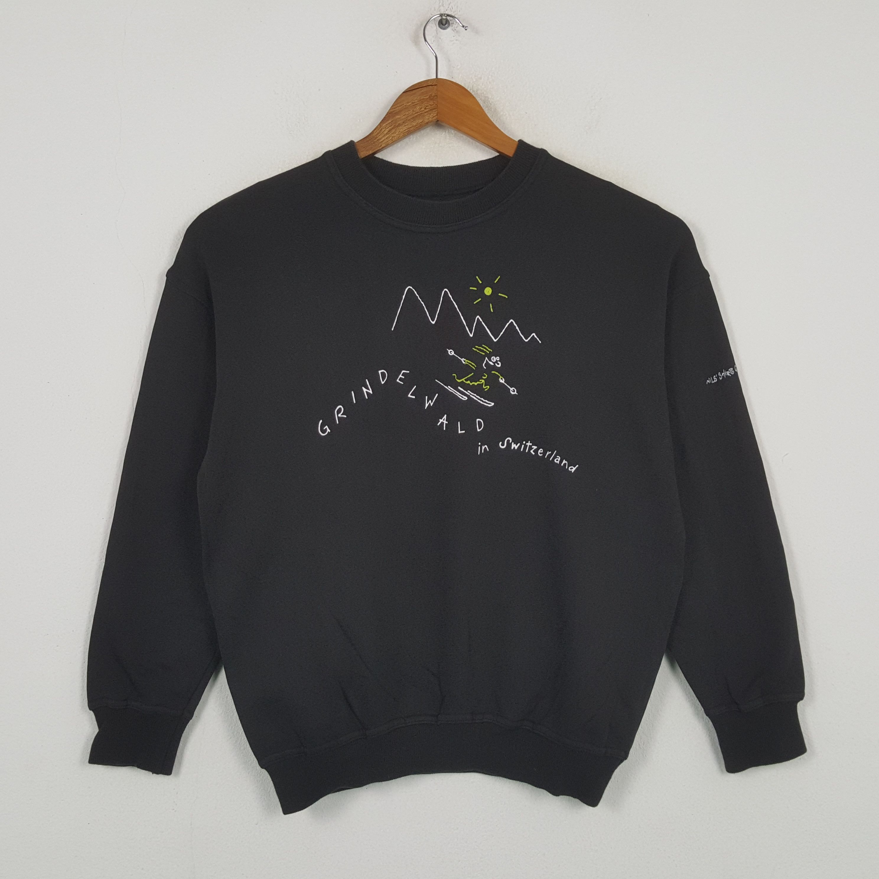 Vintage Vintage GRINDELWALD IN SWITZERLAND Promo Sweatshirt C295N23 Size US M / EU 48-50 / 2 - 1 Thumbnail