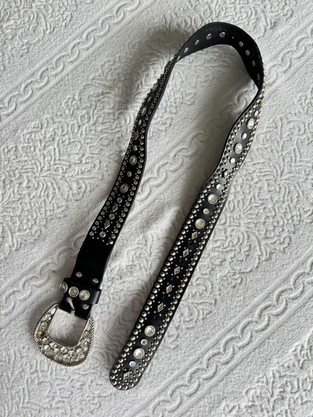 Japanese Brand Clichy Bling Studded Belt Size ONE SIZE - 5 Thumbnail