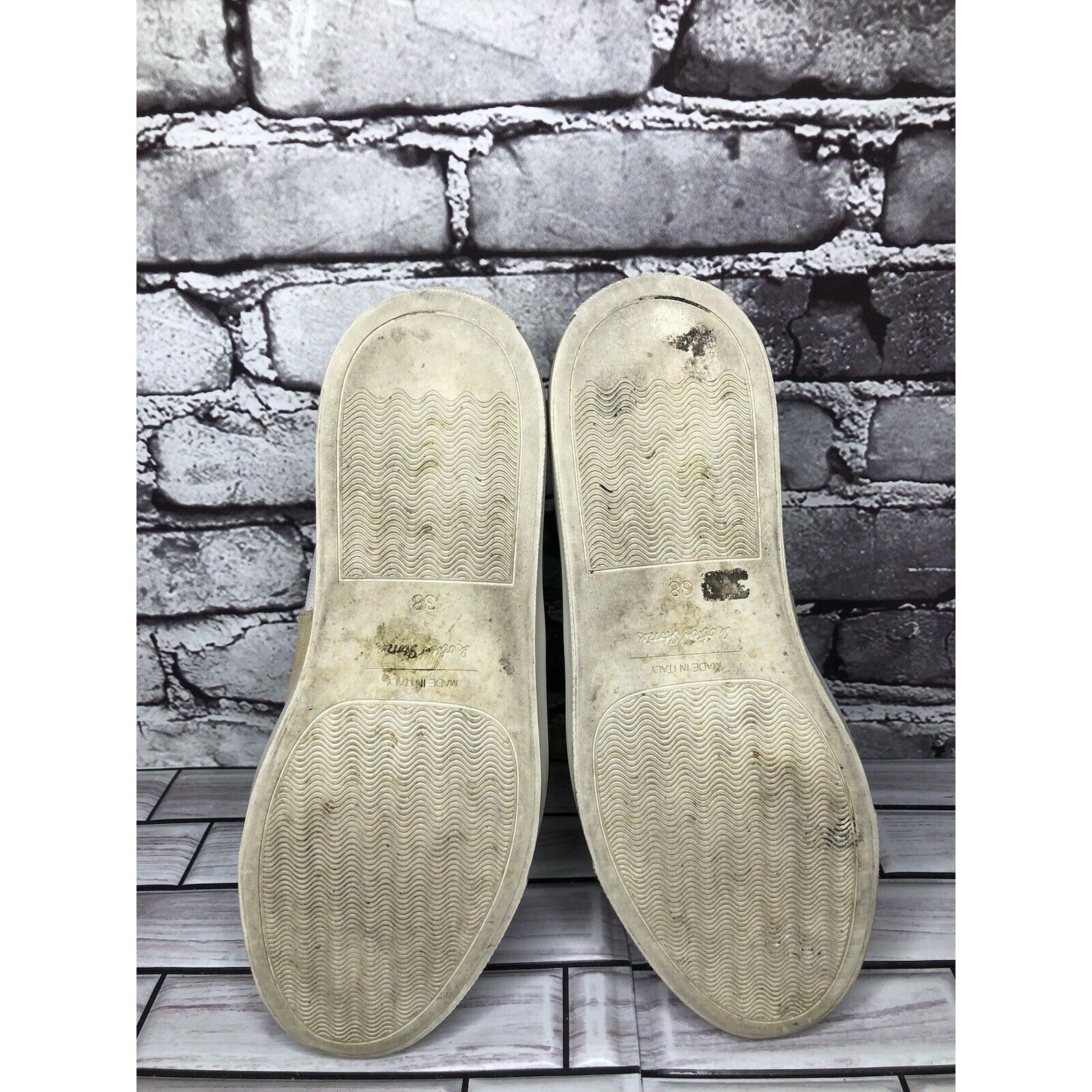 & Other Stories & Other Stories Beige Tan Suede White Textile Ankle Shoes Wo Size US 8 / IT 38 - 10 Thumbnail