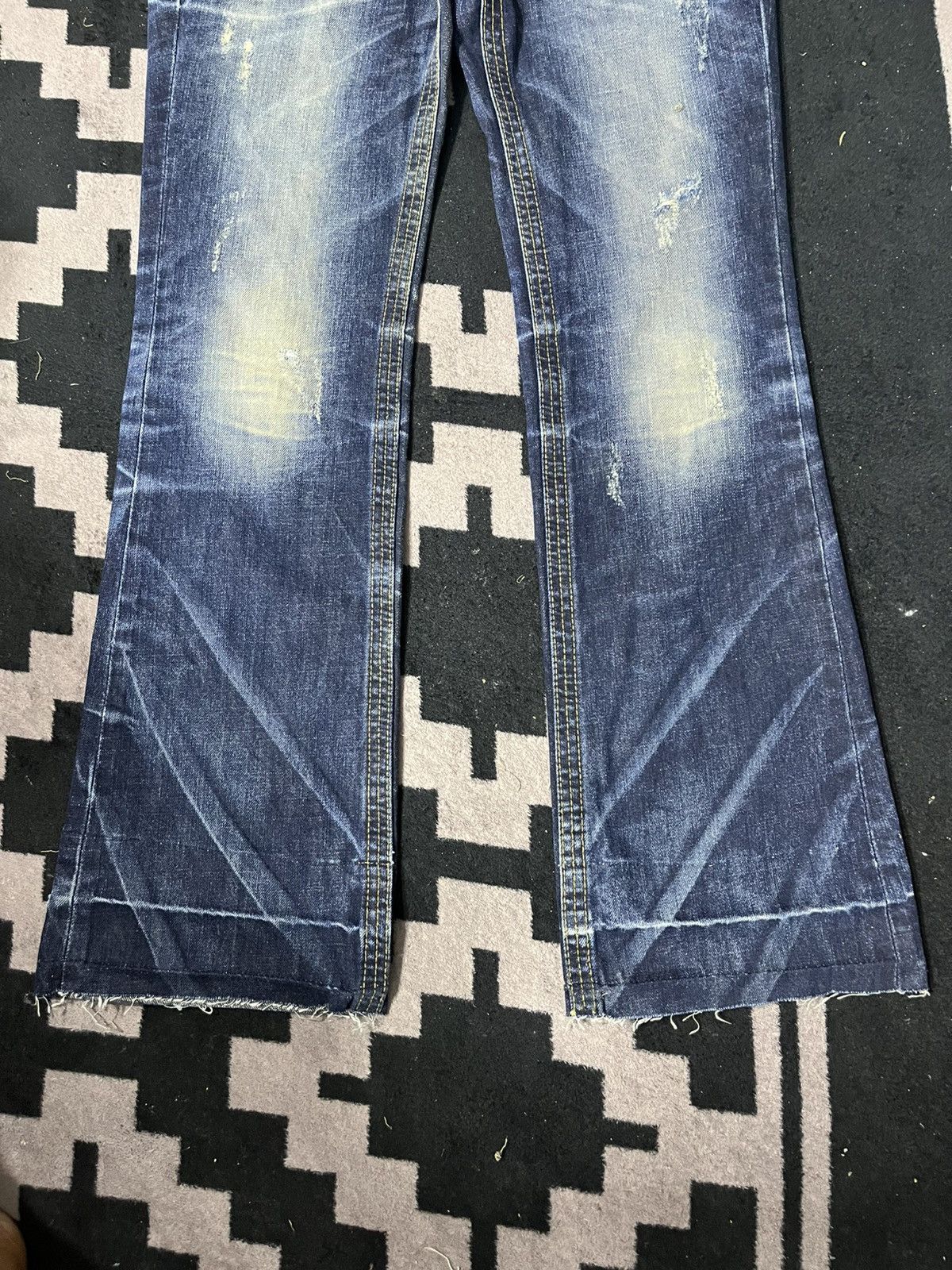 Japanese Brand Yashimoto nara lolita flare jeans Size US 27 - 5 Thumbnail