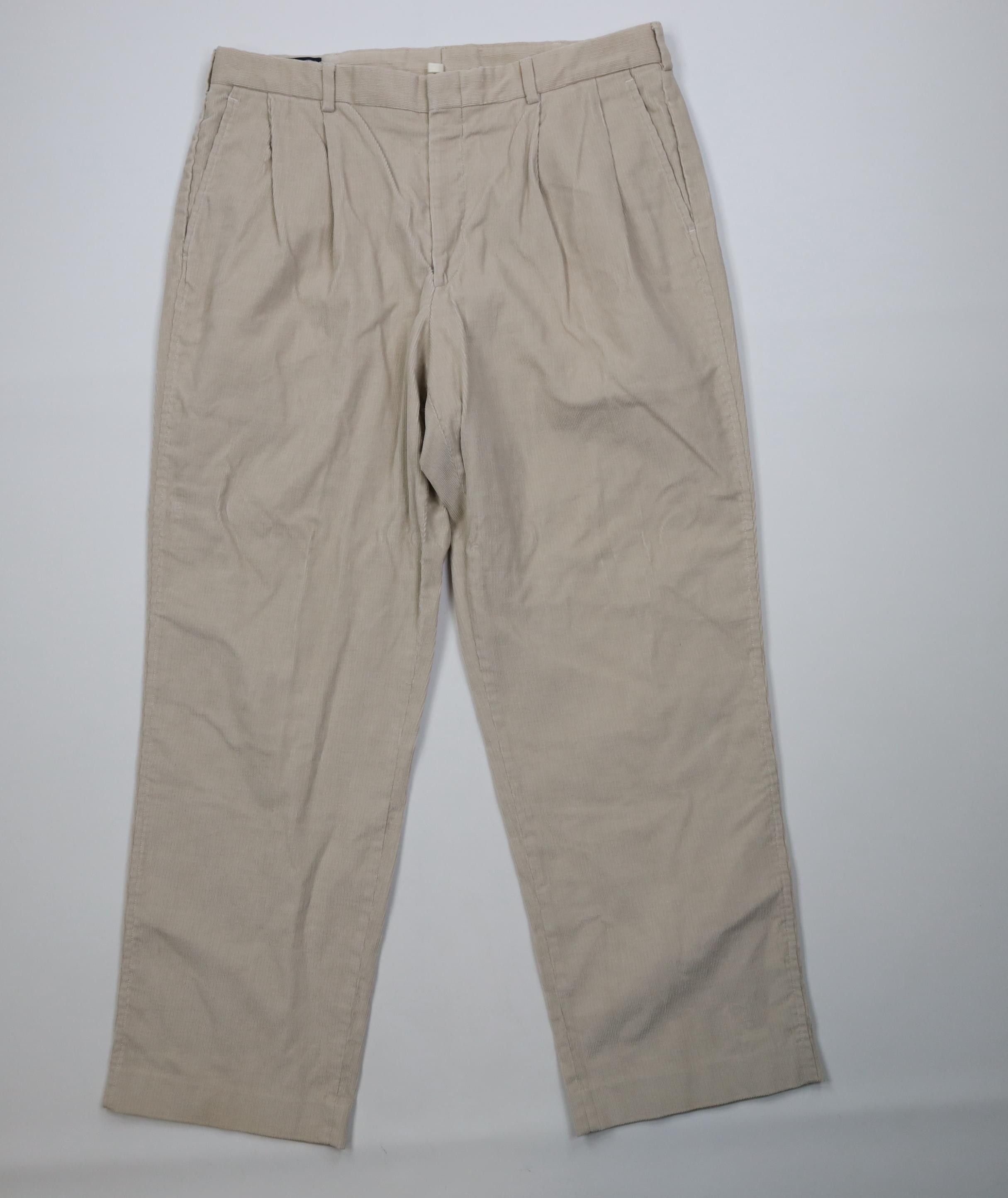Lands' End Vintage 90s Lands End Wide Leg Chino Pants Stone USA Size US 36 / EU 52 - 1 Thumbnail