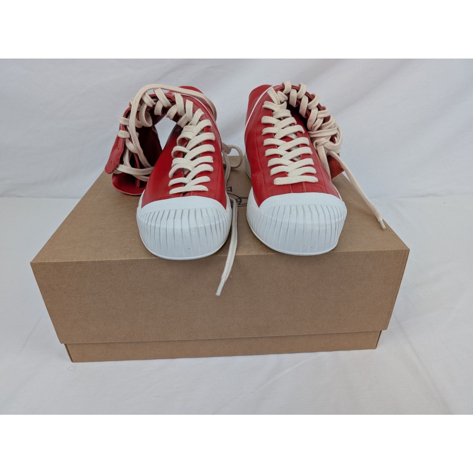 Vivienne Westwood o1rshd1 Lena Leather Boxing Boot in Red Size US 10 / EU 43 - 15 Thumbnail