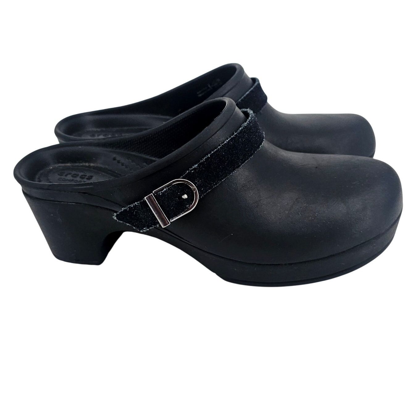 Crocs Crocs Sarah Clogs Shoes Womens Size 8 Black Mules Slip-On Size US 8 / IT 38 - 1 Thumbnail