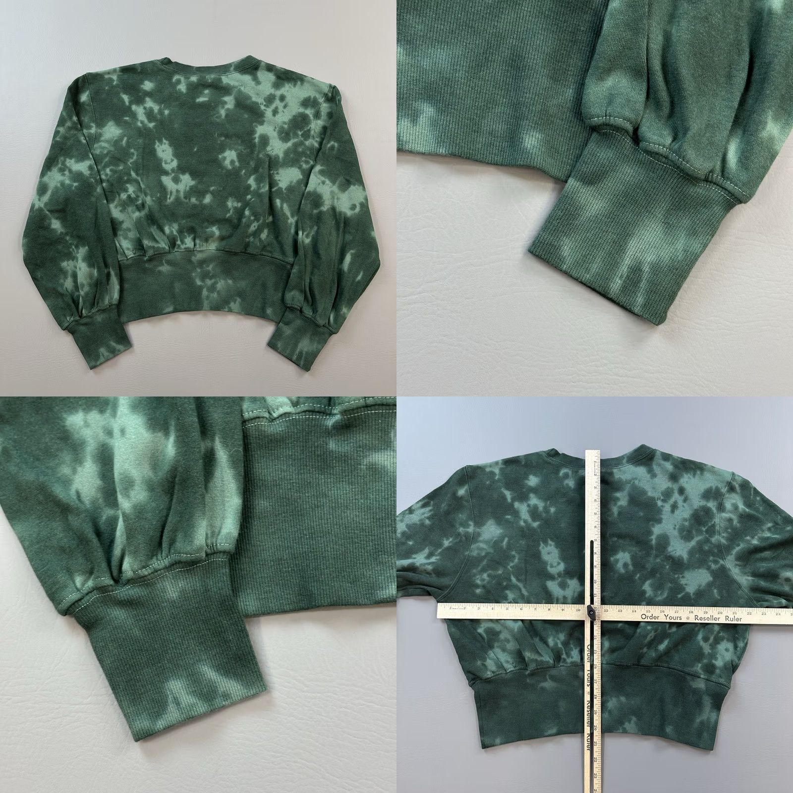 Vintage Keith Haring Sweatshirt Women’s 1X Green Tie Dye Wide Rib Crewneck Pullover NWT Size XL / US 12-14 / IT 48-50 - 8 Thumbnail