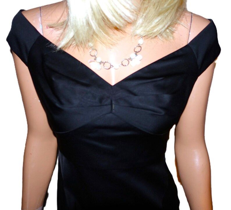 Other Donna Ricco Black Off Shoulder Dress 4 Size S / US 4 / IT 40 - 2 Thumbnail