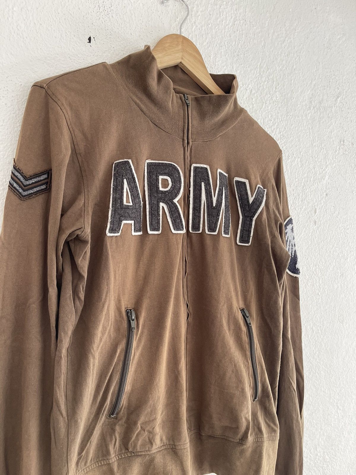 If Six Was Nine × Japanese Brand × Le Grande Bleu (L.G.B.) 291295 Homme Army German Eagle Zip Up Shirt Size US M / EU 48-50 / 2 - 4 Thumbnail