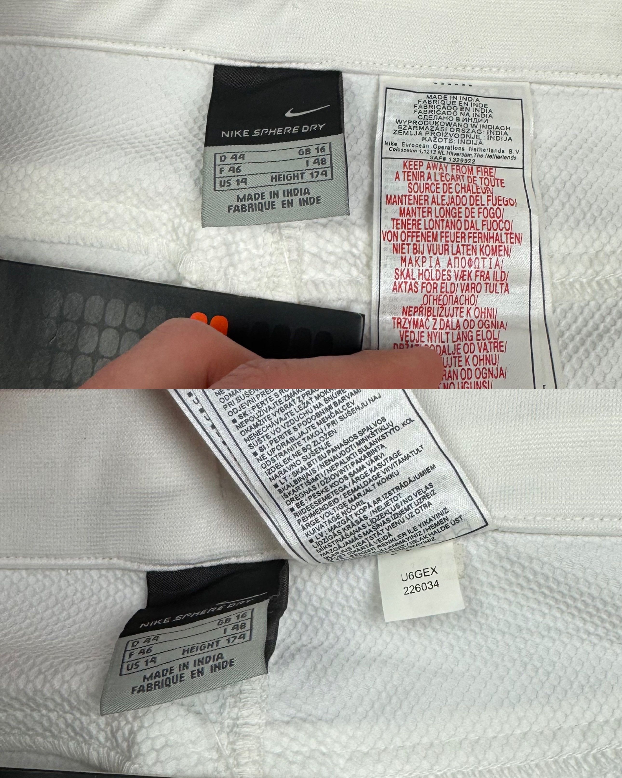 Nike Nike Sphere Dry Women's White Straight Leg Training Pants 14 Size 36" / US 14 / IT 50 - 2 Thumbnail