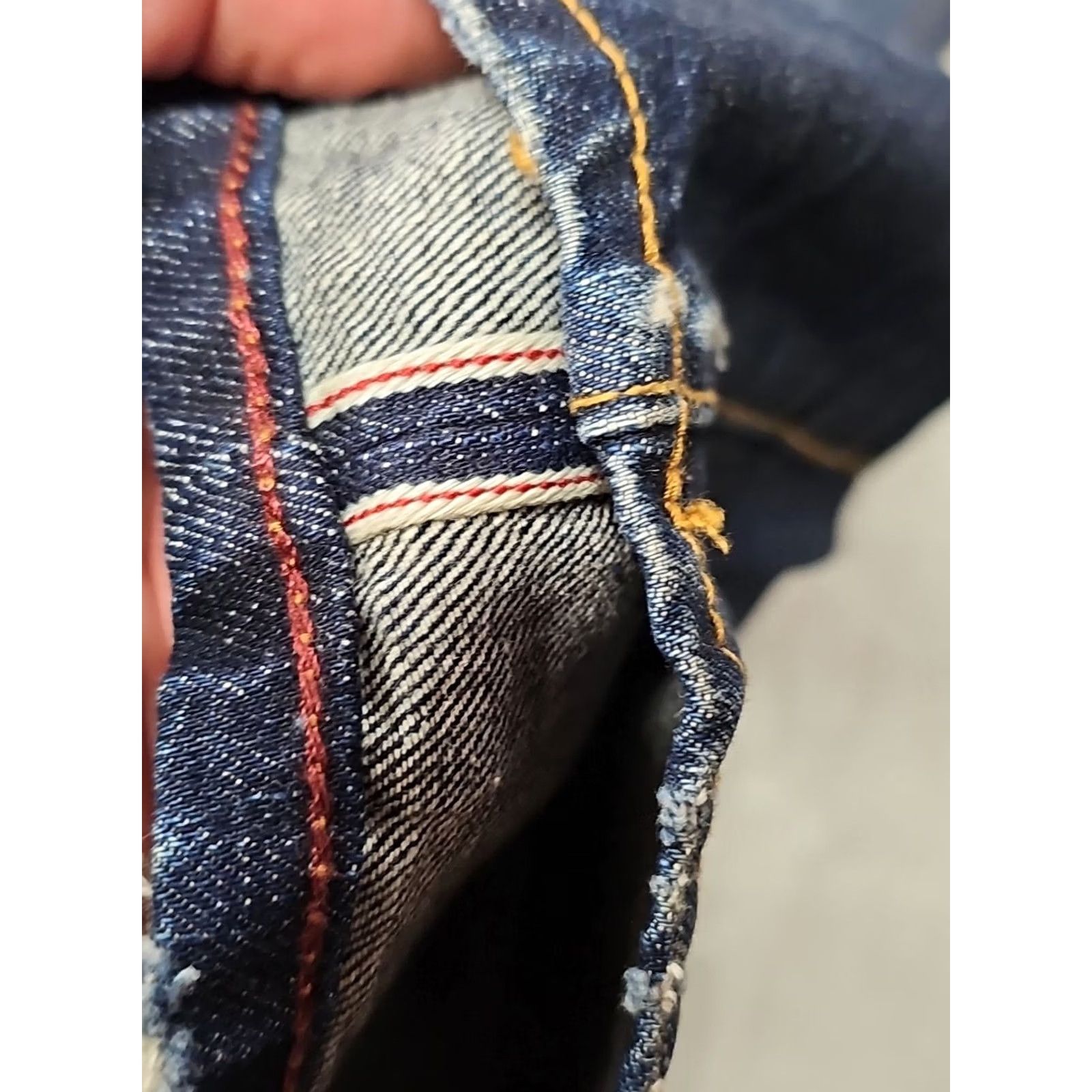Cult Of Individuality VINTAGE Cult of Individuality Jeans Greaser Straight Japanese Selvedge Denim 32x34.5 Mens Regular Blue Distressed Size US 30 / EU 46 - 3 Thumbnail