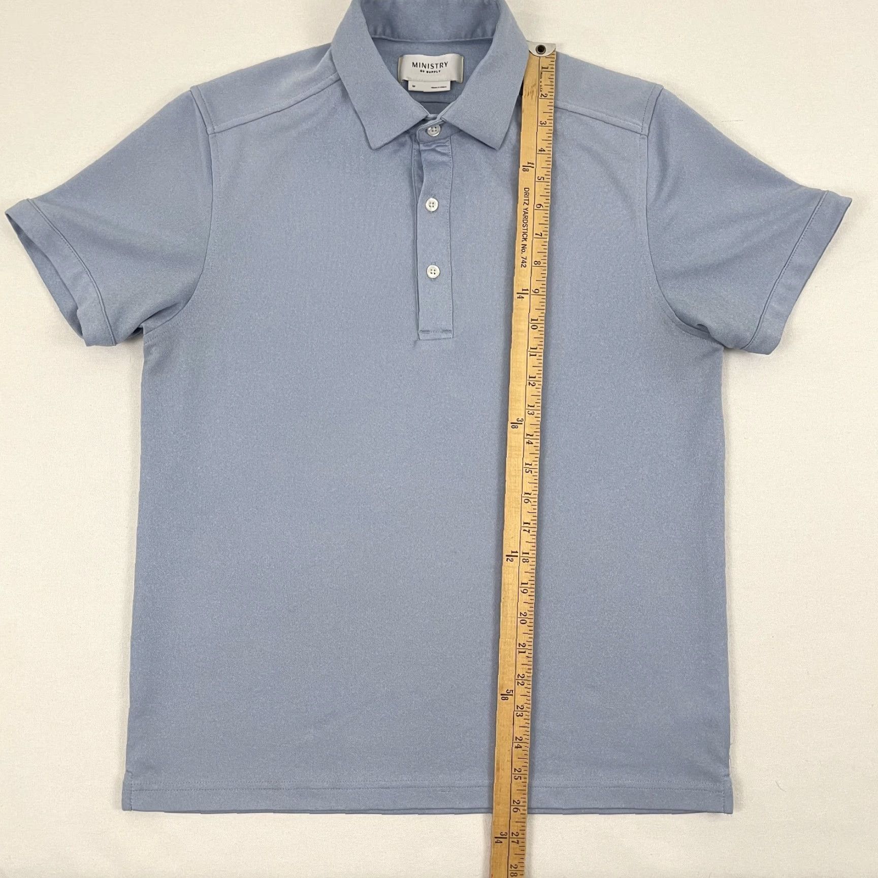 Vintage Ministry of Supply Polo Shirt Mens Medium Blue Golf Business Casual Office Work Size US M / EU 48-50 / 2 - 3 Thumbnail