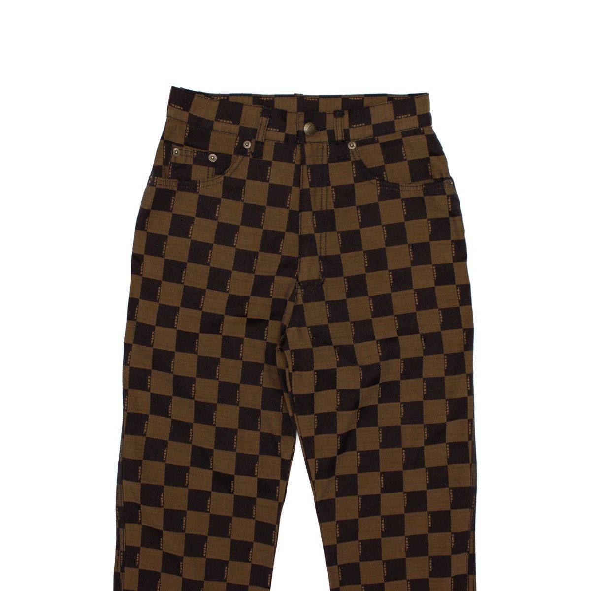 Fendi × Vintage VRARE VTG FENDI Checkerboard Monogram Pant Size : 28 ~ S Size 27" / US 4 / IT 40 - 2 Thumbnail