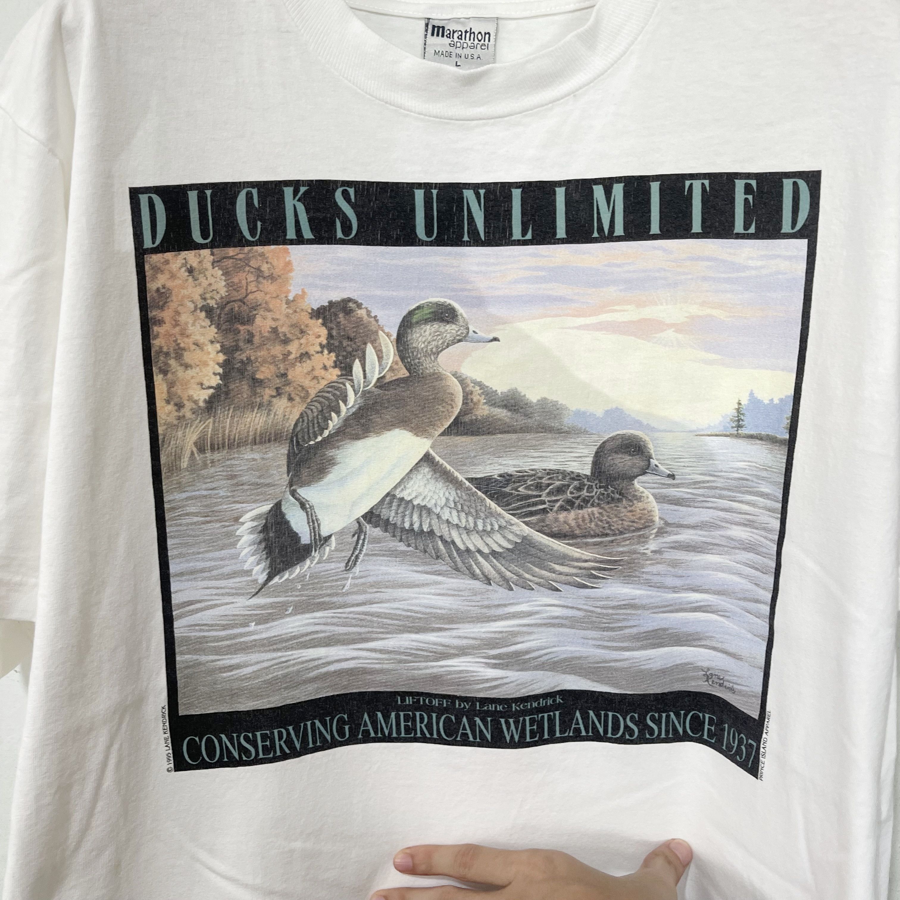 Vintage Vintage 90s Ducks Unlimited T-Shirt Size US L / EU 52-54 / 3 - 2 Thumbnail