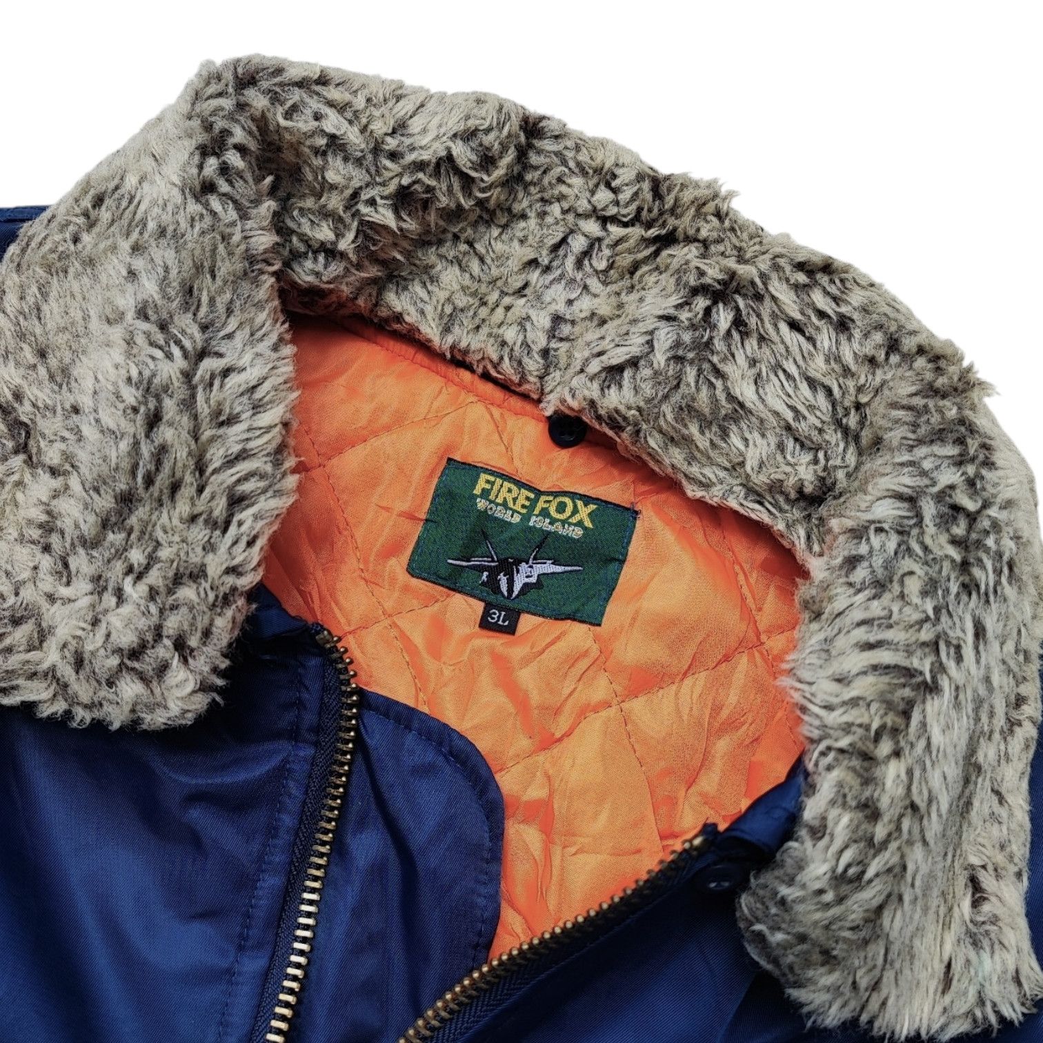 Other Vintage Fire Fox World Island Bomber Flight Jacket Size US XL / EU 56 / 4 - 6 Thumbnail