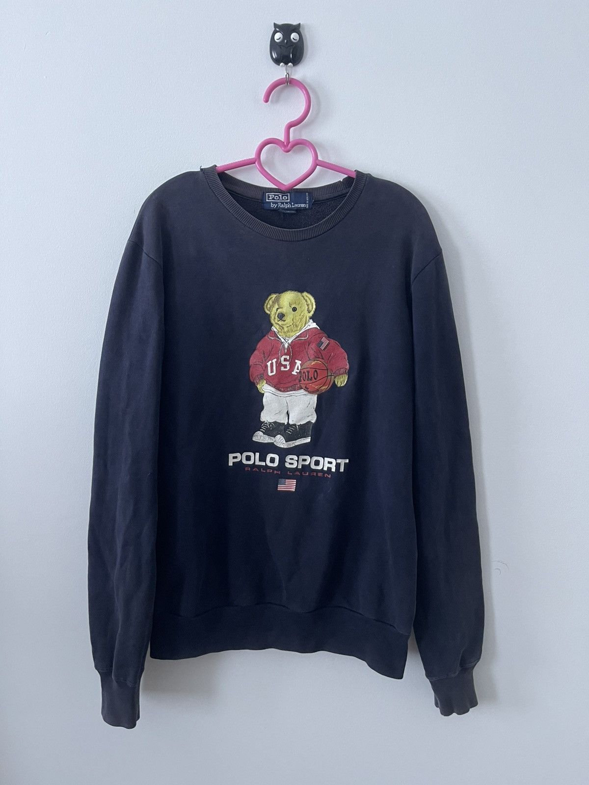 Polo Ralph Lauren Vintage POLO BEAR Polo Sport Ralph Lauren Faded Thrashed Size US S / EU 44-46 / 1 - 1 Thumbnail