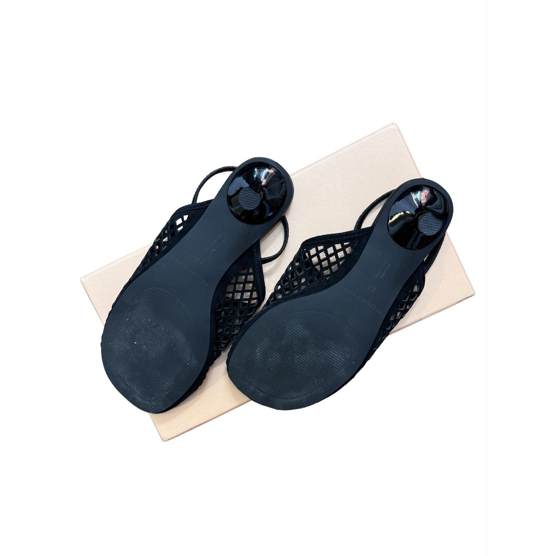 Other NELSON MADE Aya Mule Black Leather EUC $349 Sz 37 Size US 7 / IT 37 - 3 Thumbnail