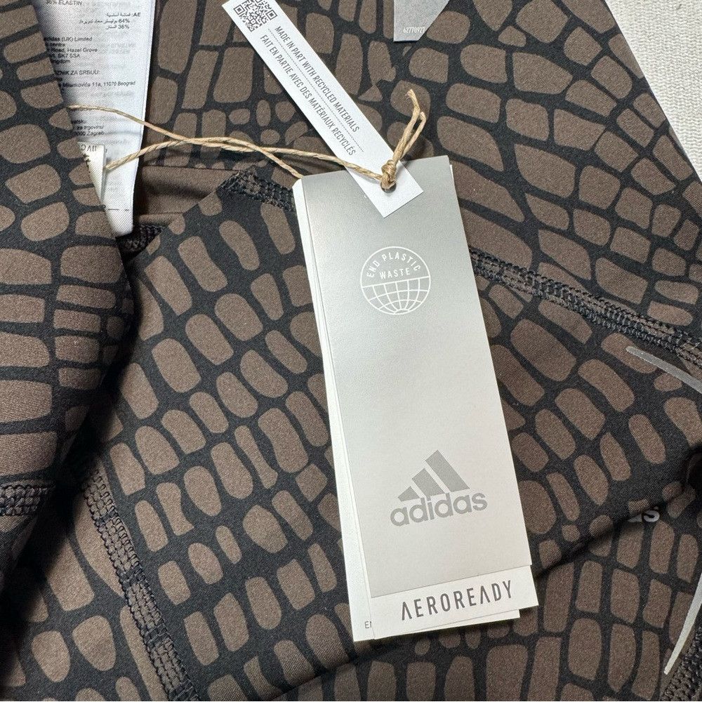 Adidas NWT New $140 Adidas TLRD HIIT Croco Luxe Training 7/8 Leggi Size 28" / US 6 / IT 42 - 9 Thumbnail