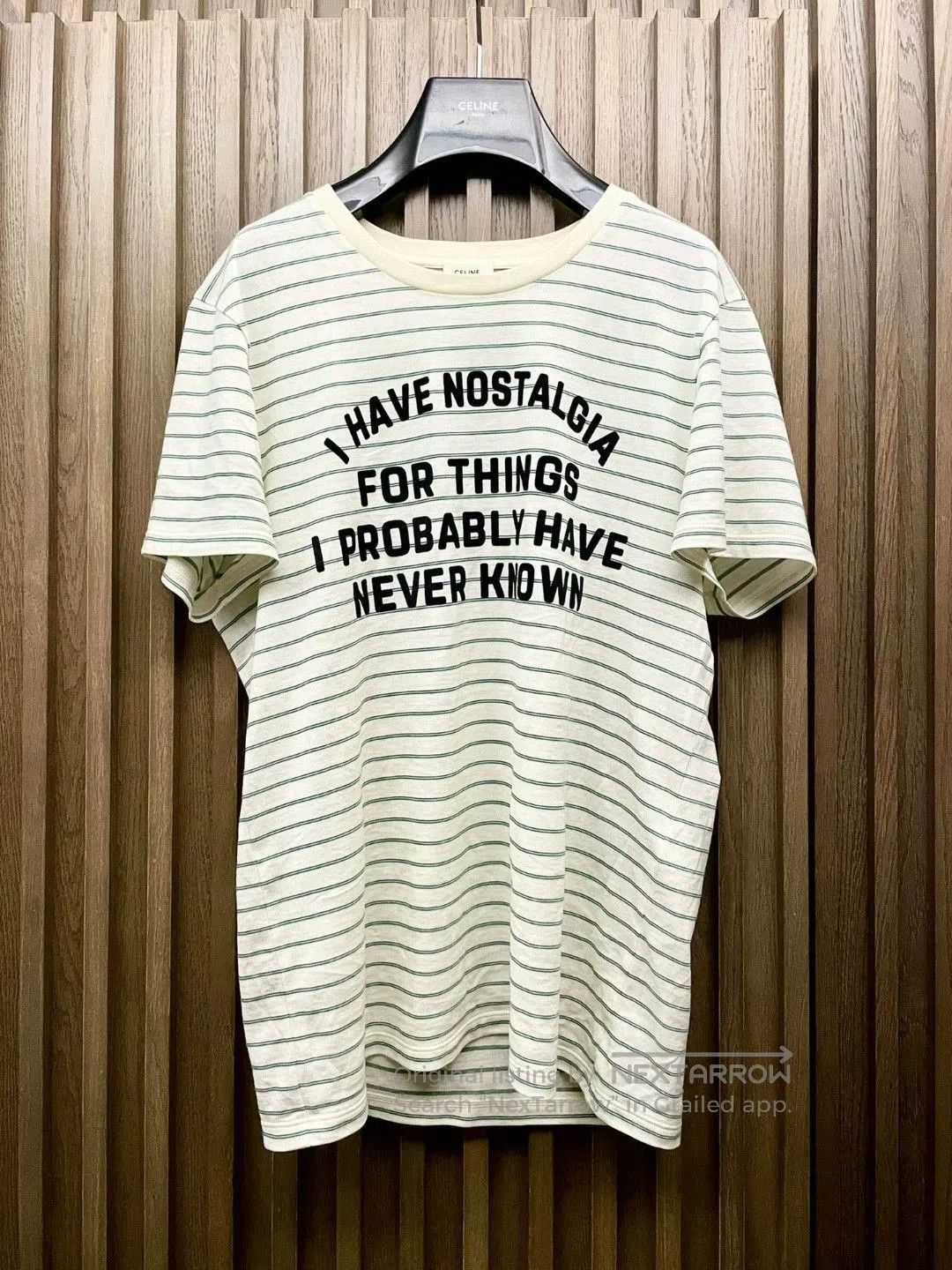 Celine Striped Short Sleeve Graphic Tee. Size US L / EU 52-54 / 3 - 1 Thumbnail