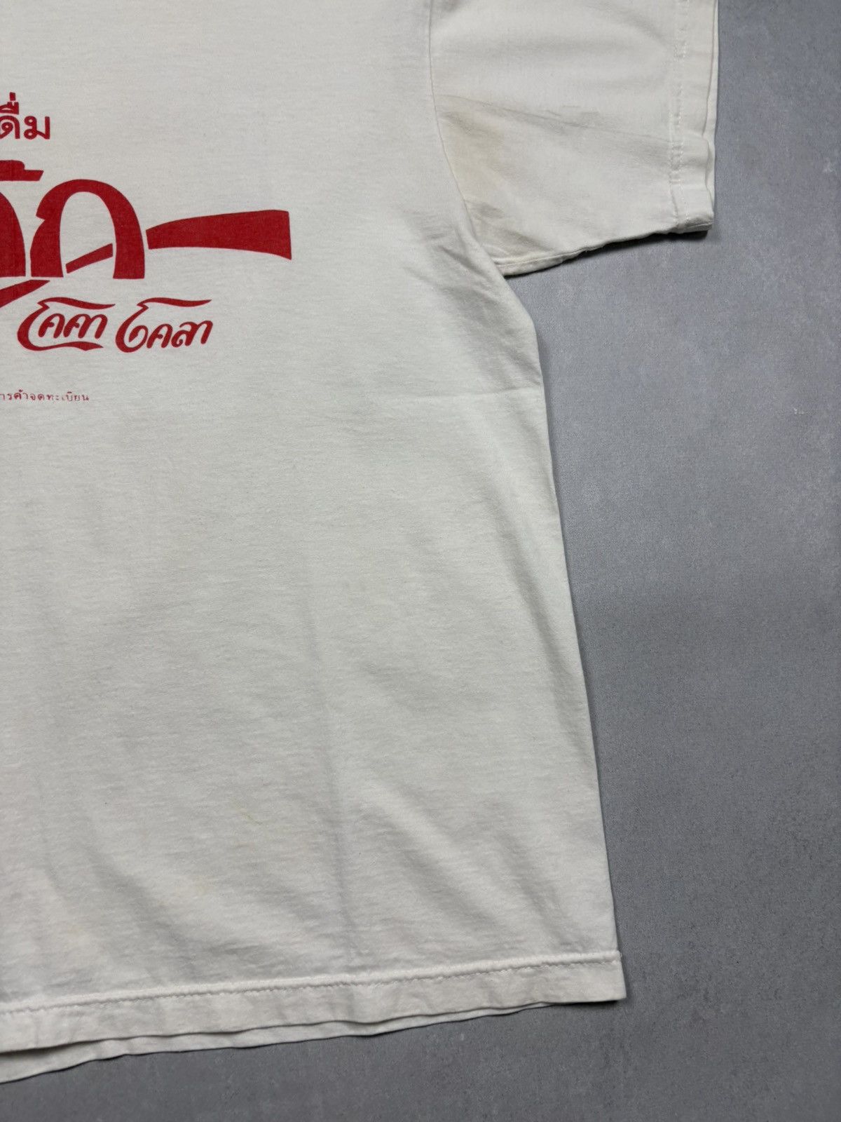 Vintage 89s Coca Cola Thailand Style T-Shirt Pop Coke Soda