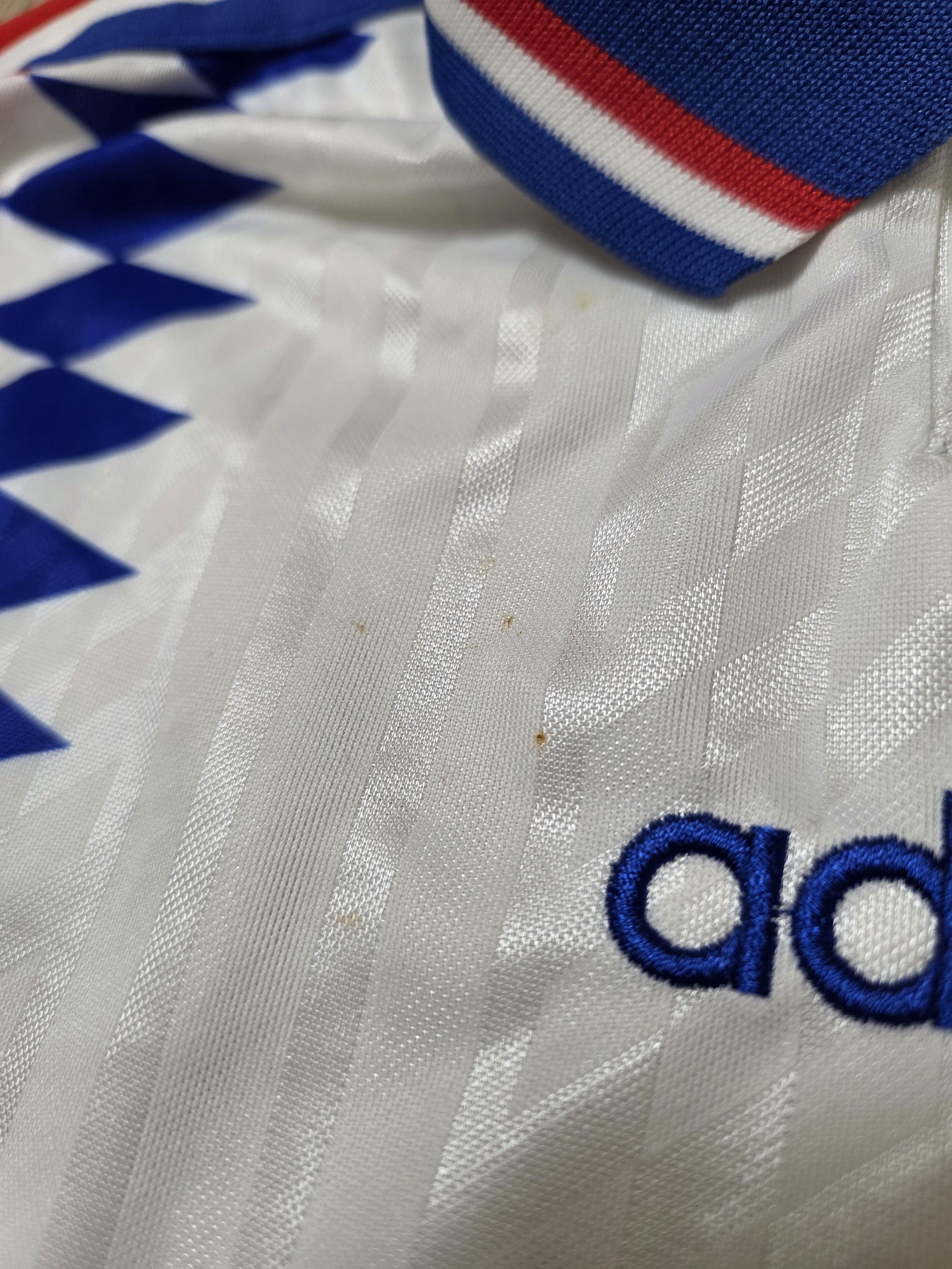 Adidas FRANCE 1994 1995 AWAY VINTAGE FOOTBALL SHIRT SOCCER JERSEY Size US M / EU 48-50 / 2 - 8 Thumbnail