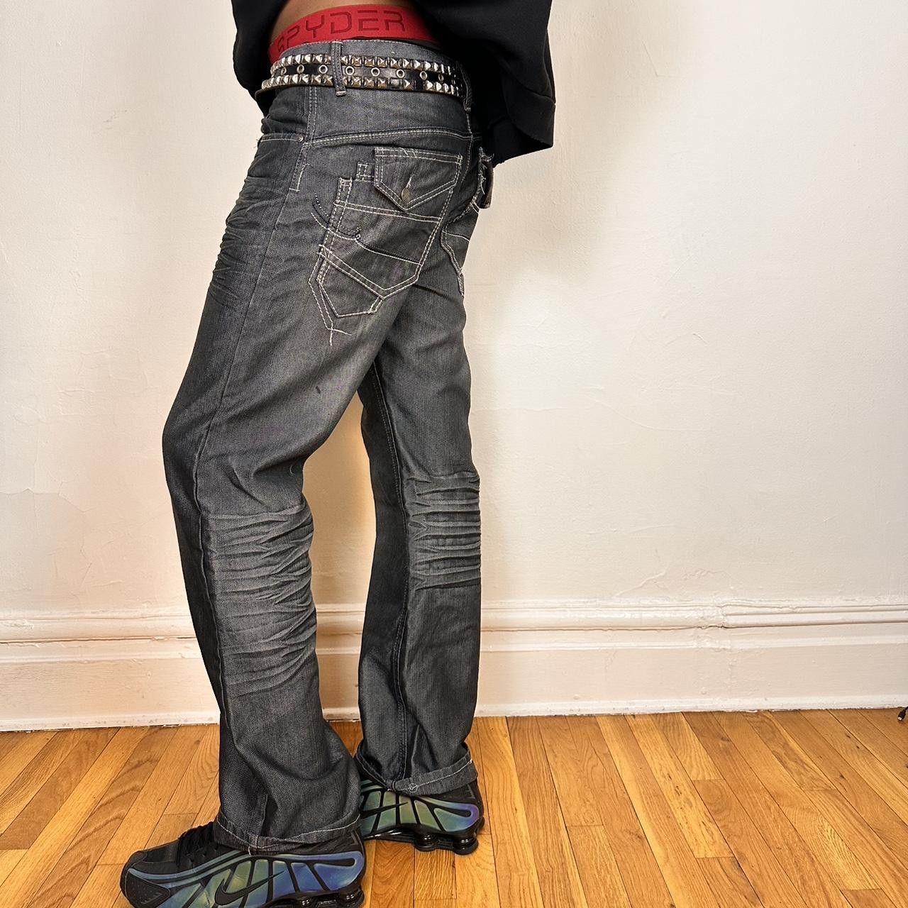 Vintage Vintage Champs Silver/Blue Denim Chambray Jeans _ 32x34" Size US 32 / EU 48 - 2 Thumbnail
