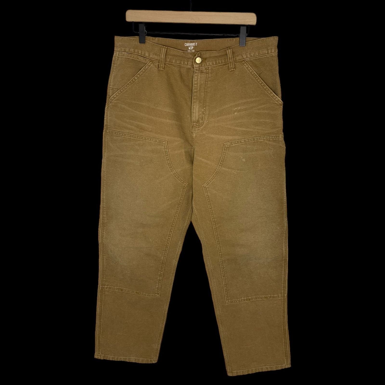 image of Carhartt Wip Double Knee Pants (Tan) | 33X32, Men's