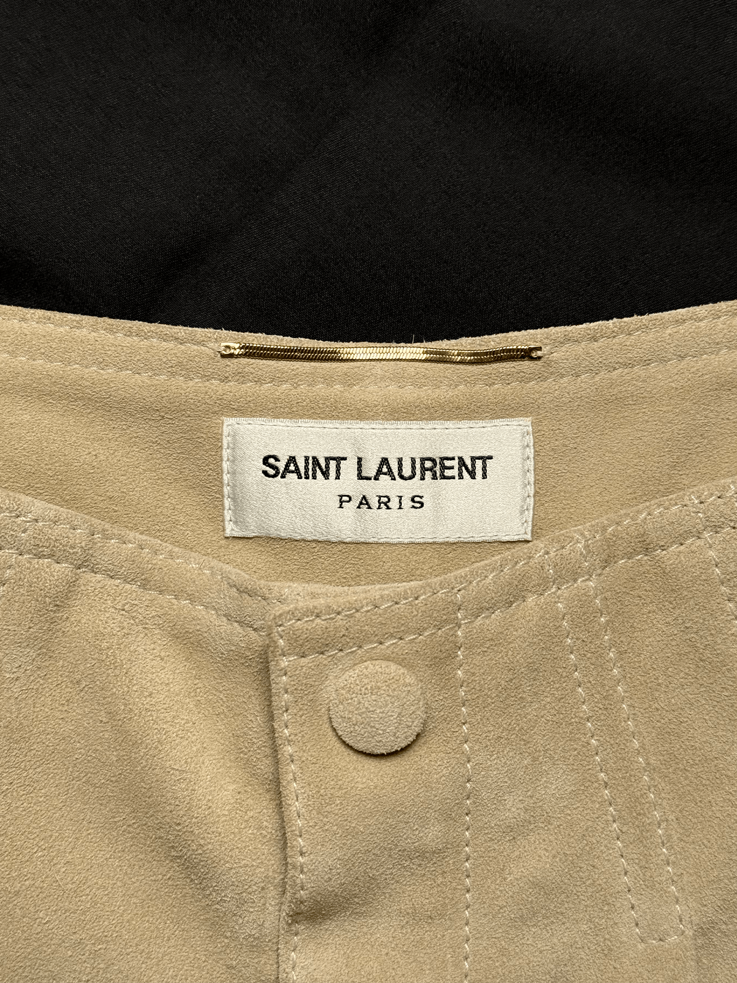 Saint Laurent Paris Saint Laurent pleated suede beige shorts Size 25" / US 0 / IT 36 - 4 Thumbnail