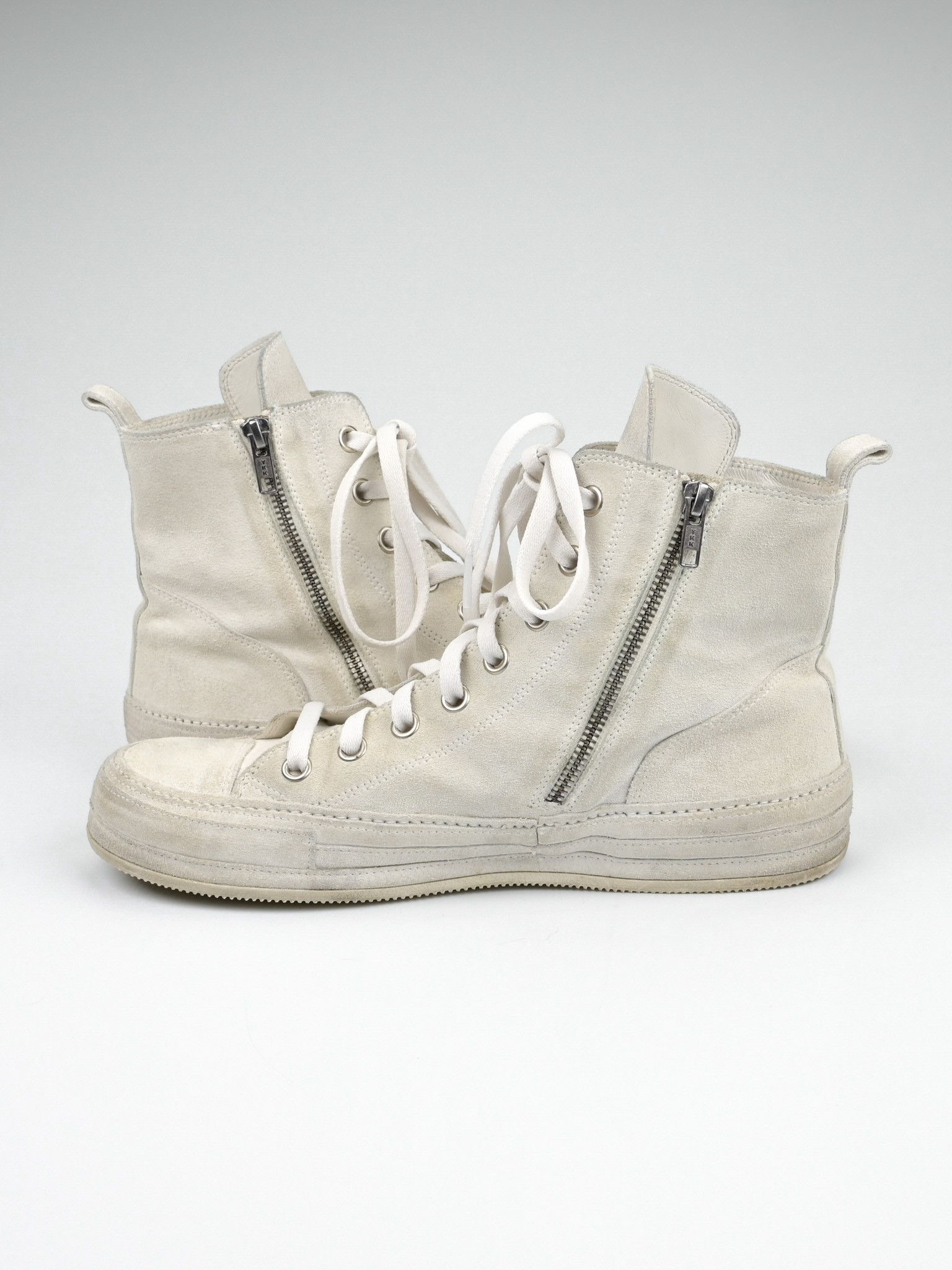 Ann Demeulemeester Orvo High Top Suede Leather Sneakers Size US 9 / EU 42 - 6 Thumbnail