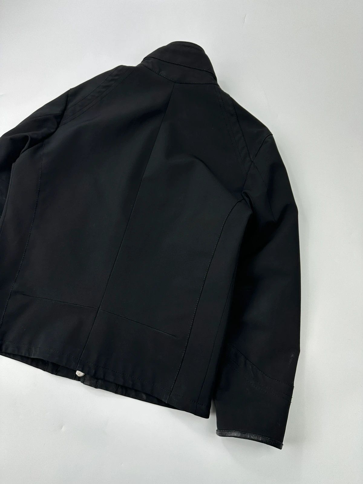 Versace Versace Early 00’s Black 4 Pockets High Collar Bomber Jacket Size US M / EU 48-50 / 2 - 7 Thumbnail
