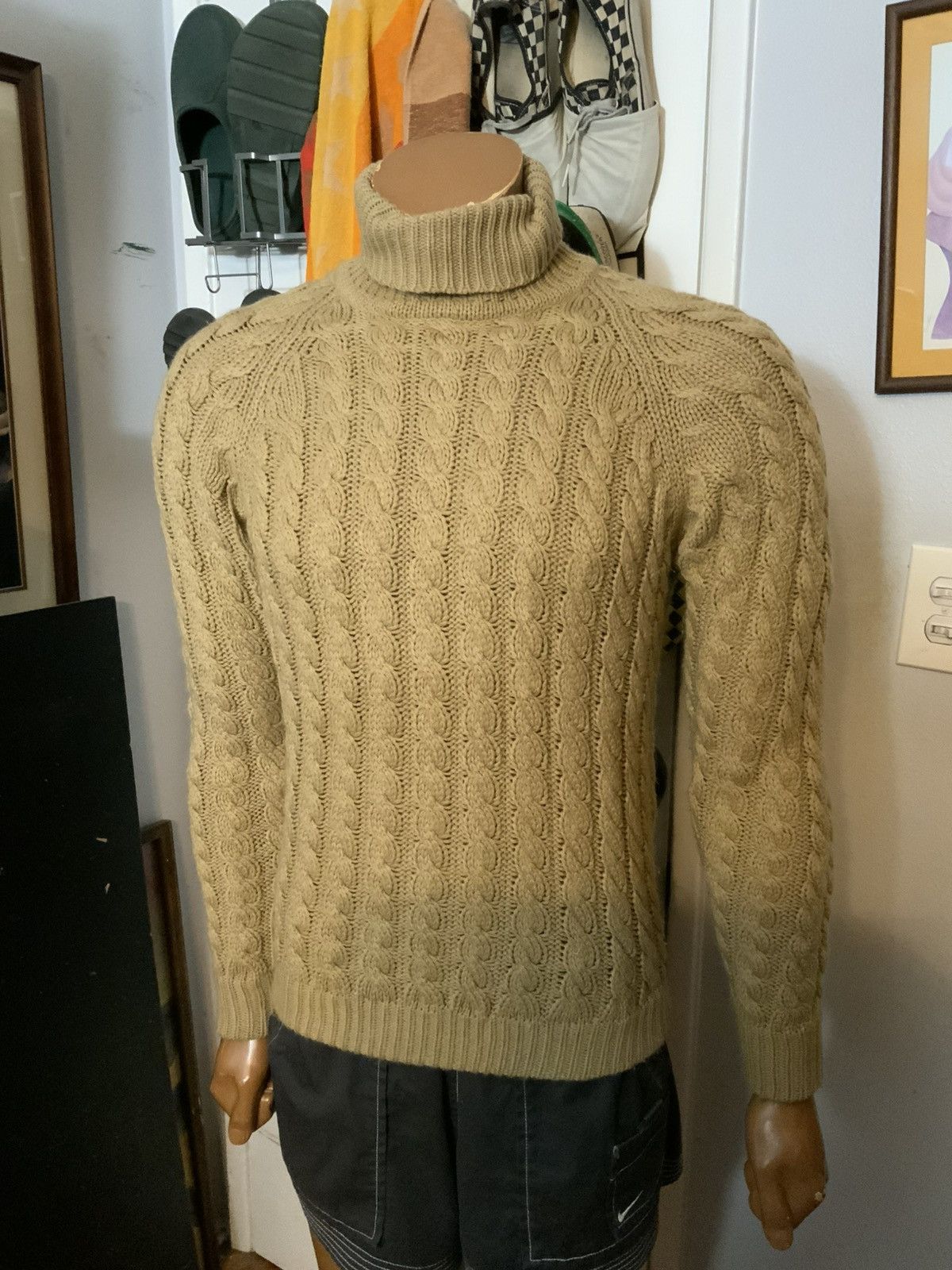Vintage Vintage 70s 80s Herman Phillips Cableknit Turtleneck Sweater Size US M / EU 48-50 / 2 - 10 Thumbnail