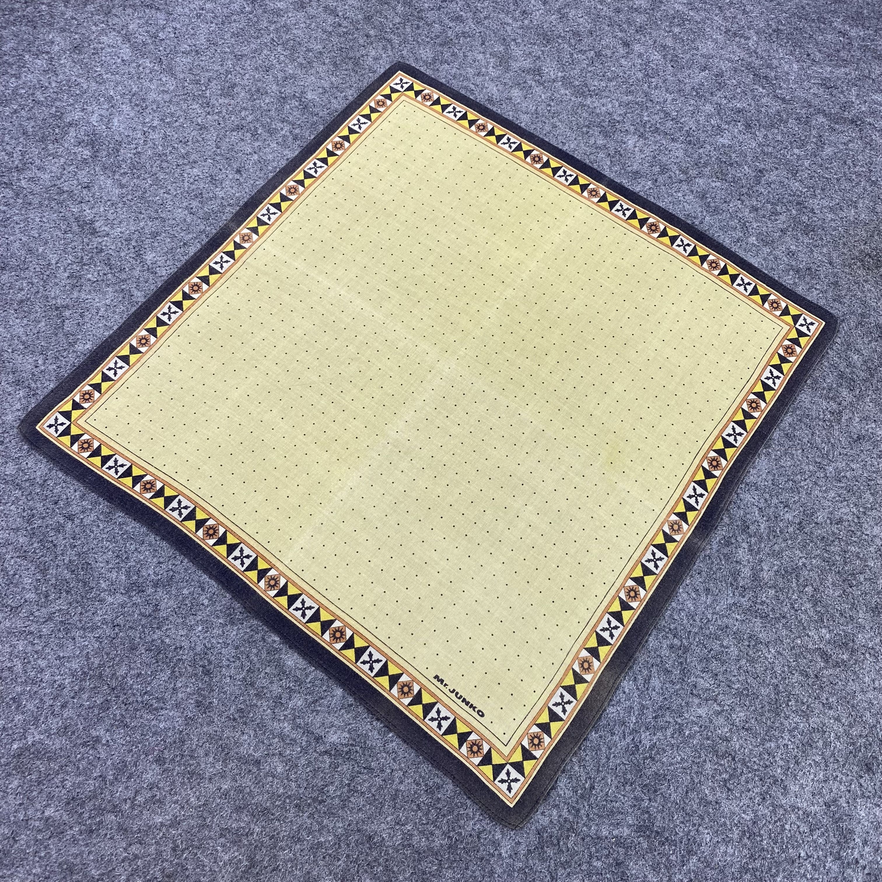 Japanese Brand Mr.Junko Handkerchief Neckerchief Bandana-B1919 Size ONE SIZE - 4 Thumbnail
