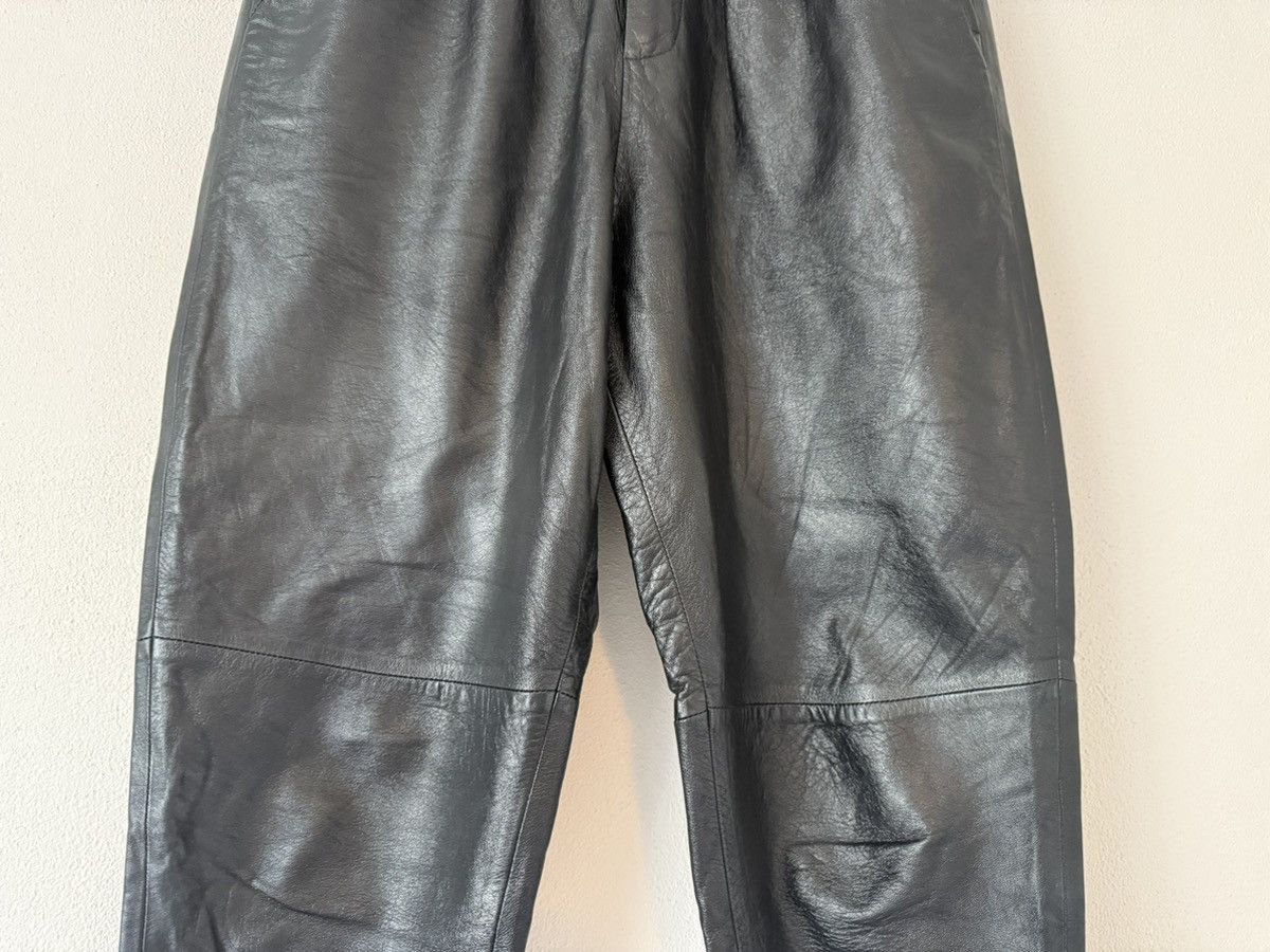 Givenchy Givenchy Lambskin Pleated Trousers in Black Size US 30 / EU 46 - 5 Thumbnail
