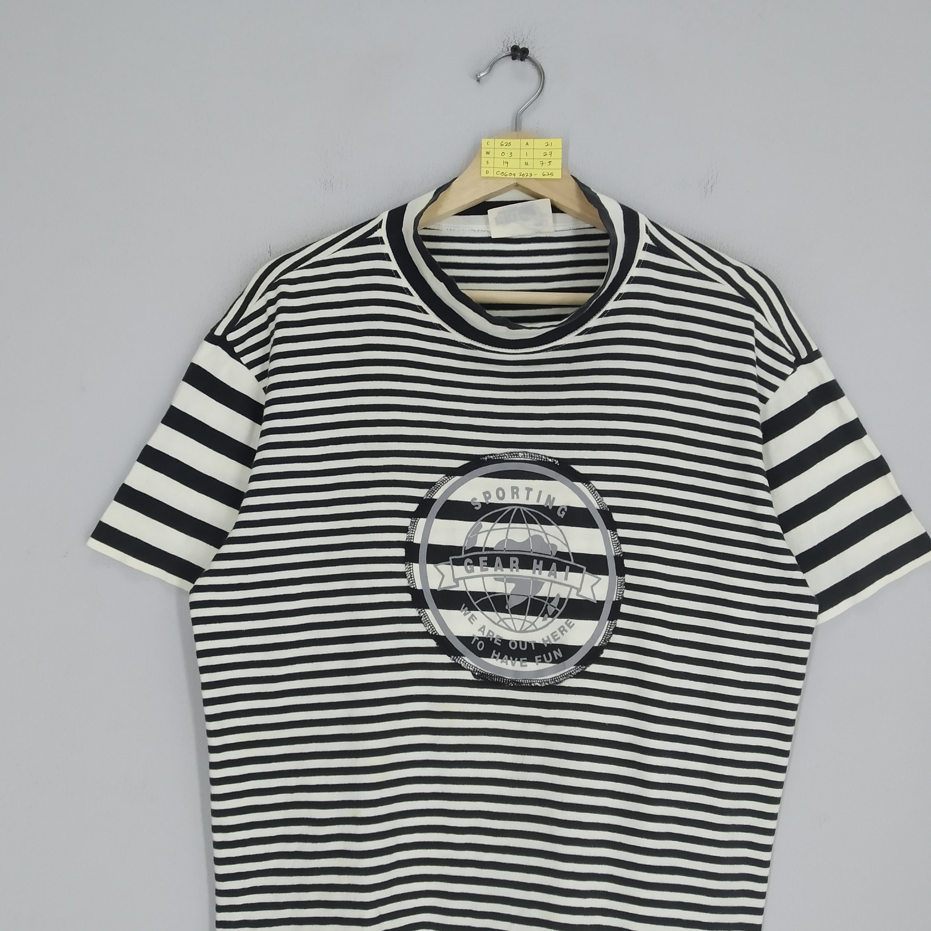 Hai Sporting Gear Vintage Hai Sporting Gear Border Stripes Issey Miyake Japan Size US L / EU 52-54 / 3 - 3 Thumbnail
