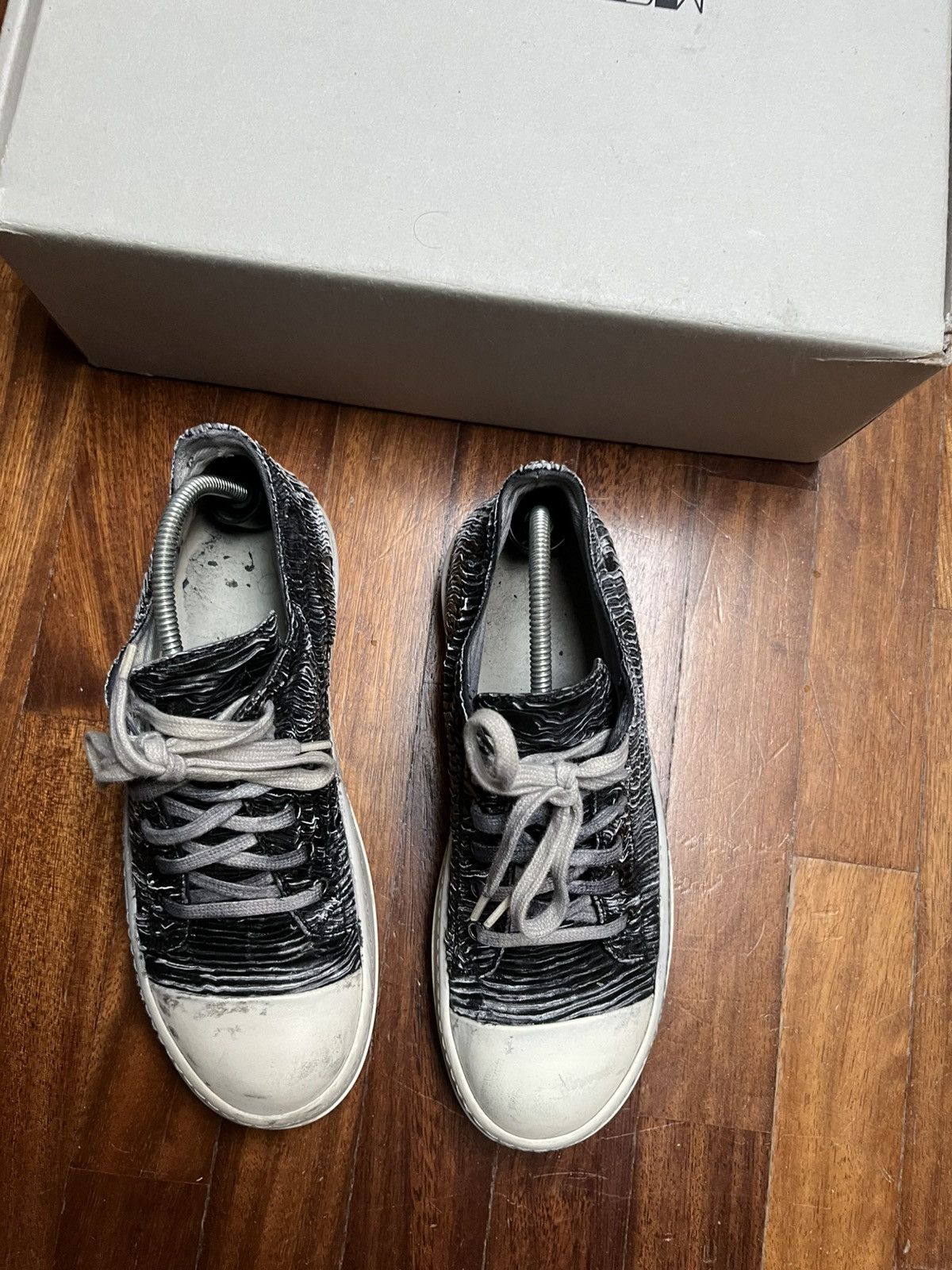Rick Owens Drkshdw Rick Owens Ramones low top sneakers Size US 7 / EU 40 - 4 Thumbnail