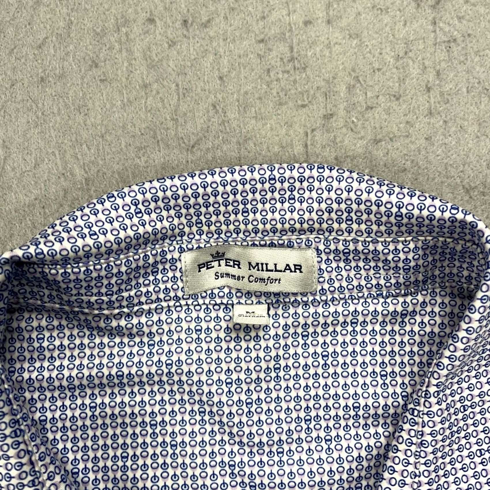 Peter Millar Peter Millar Polo Shirt Mens M Blue Golf Summer Comfort Casual Activewear Polo Mens M Blue Golf Summer Comfort Clothing Size US M / EU 48-50 / 2 - 5 Thumbnail