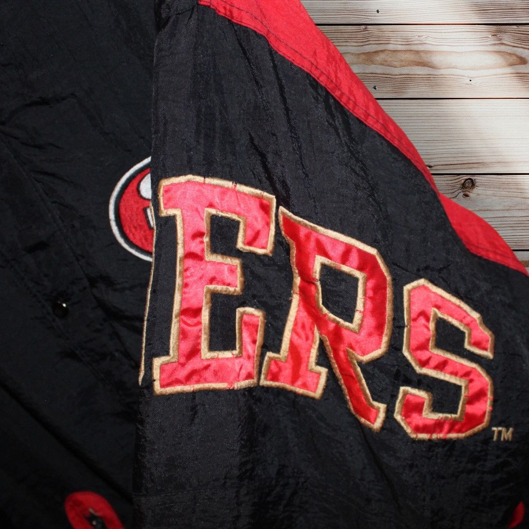 Starter × Vintage Vintage 90s San Francisco 49ers Starter Puffer Jacket Size US XL / EU 56 / 4 - 4 Thumbnail