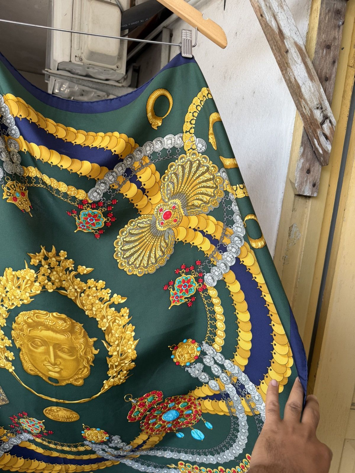 Hermes Rare Vintage 90s Hermes Kosmima Silk Scarve Size ONE SIZE - 6 Thumbnail
