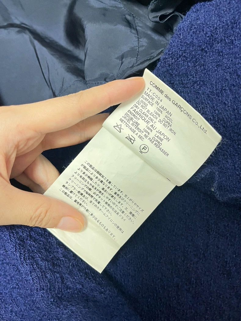 Comme des Garcons Comme Des Garcons Navy Jersey wool 100% blazer jacket Size M / US 6-8 / IT 42-44 - 7 Thumbnail