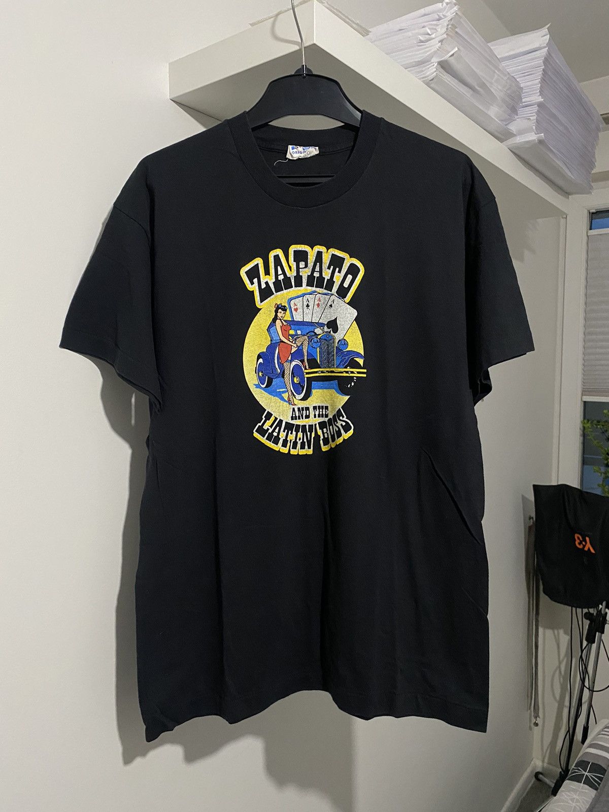 Vintage Zapato and the Latin Boss Screen Stars Vintage t-Shirt L 90s Size US L / EU 52-54 / 3 - 1 Thumbnail