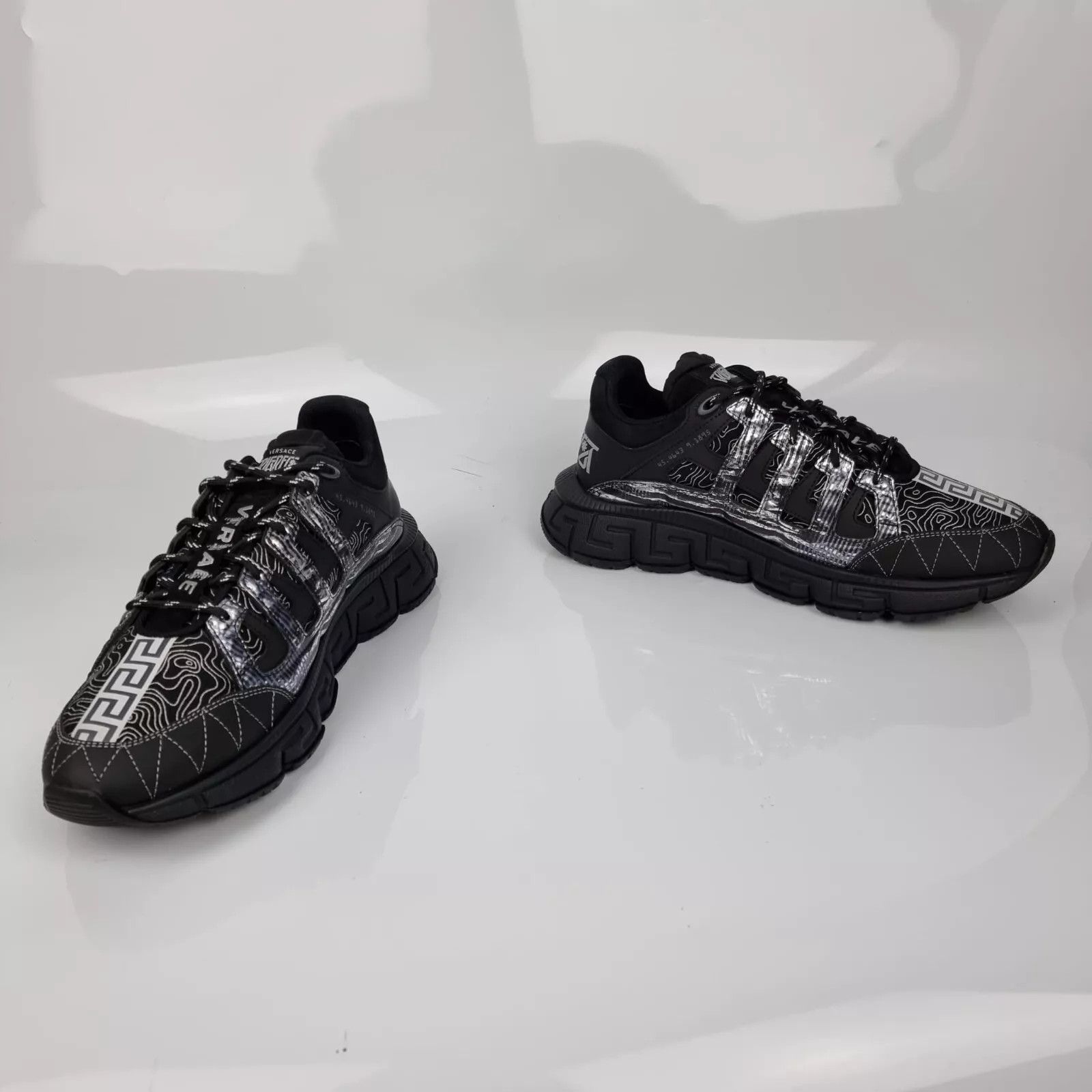 Versace Versace Trigreca Black Sneakers New Size US 7 / EU 40 - 9 Thumbnail