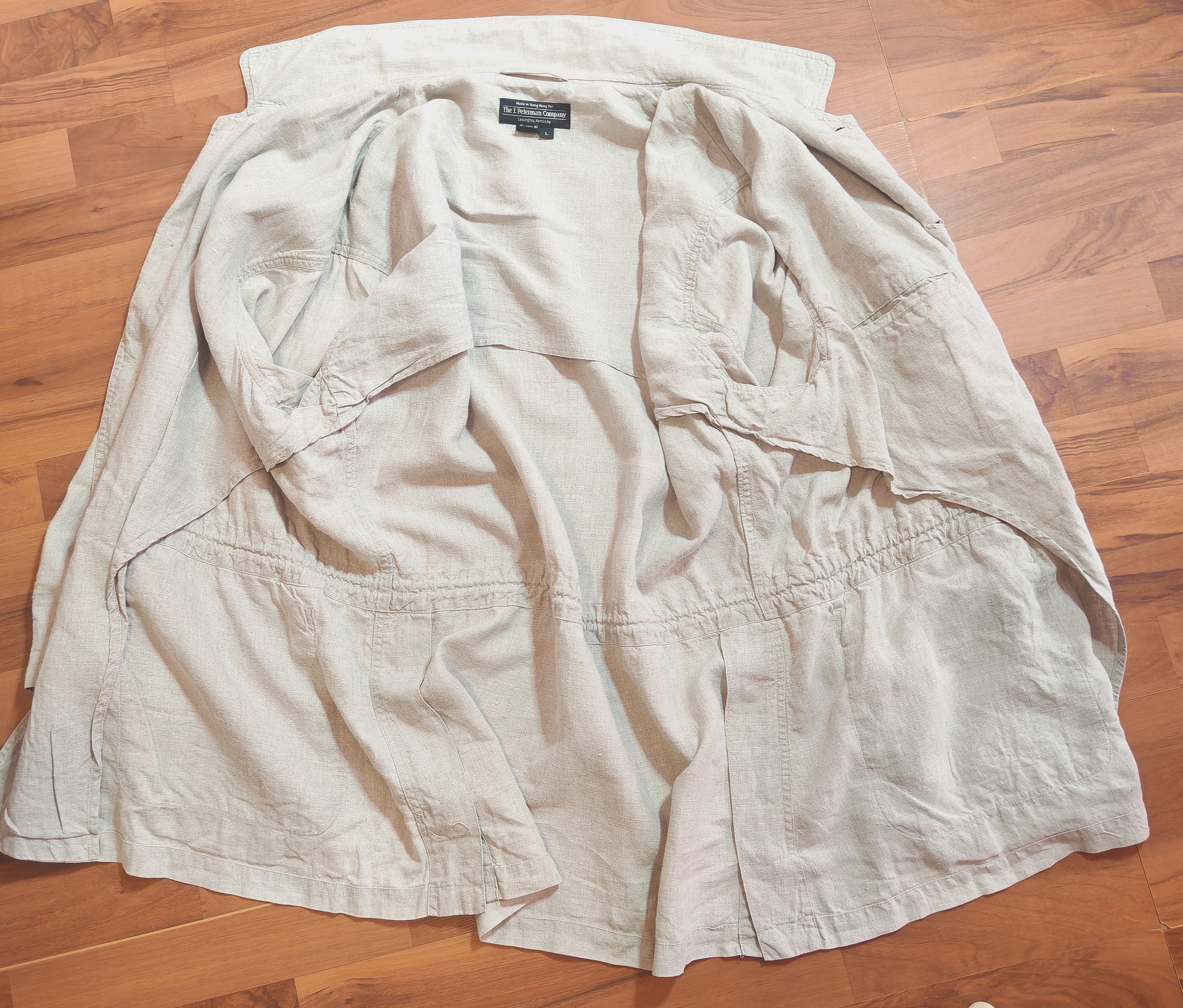 J. Peterman Vintage J.Peterman Linen Men's Safari Utility Jacket size L Size US L / EU 52-54 / 3 - 3 Thumbnail