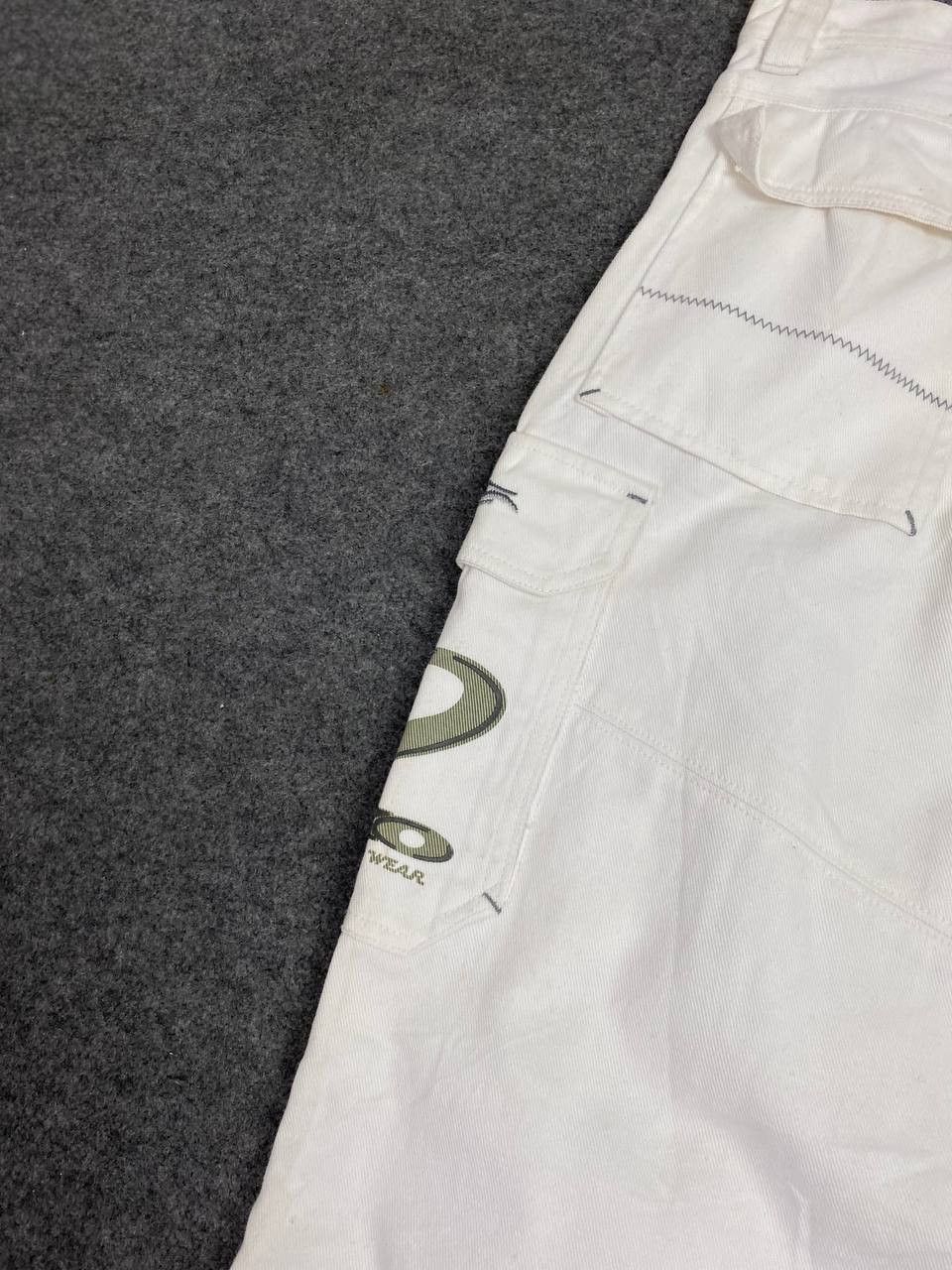 Japanese Brand vintage 90s piko baggy white denim nice design Size US 32 / EU 48 - 5 Thumbnail