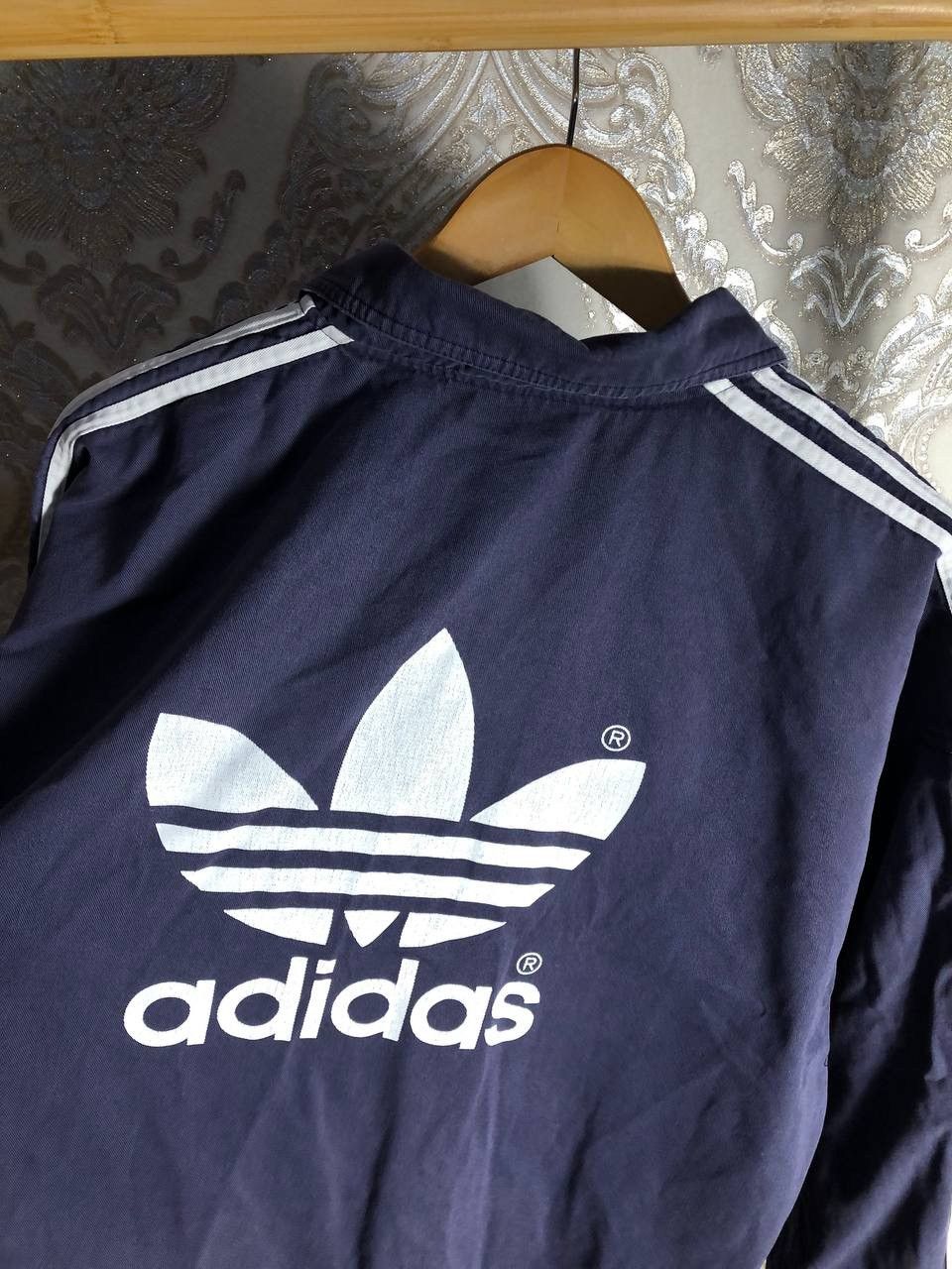 Adidas × Vintage VERY RARE ADIDAS DOUBLE PRINTED BIG LOGO SWEATSHIRT RETRO Size US L / EU 52-54 / 3 - 7 Thumbnail