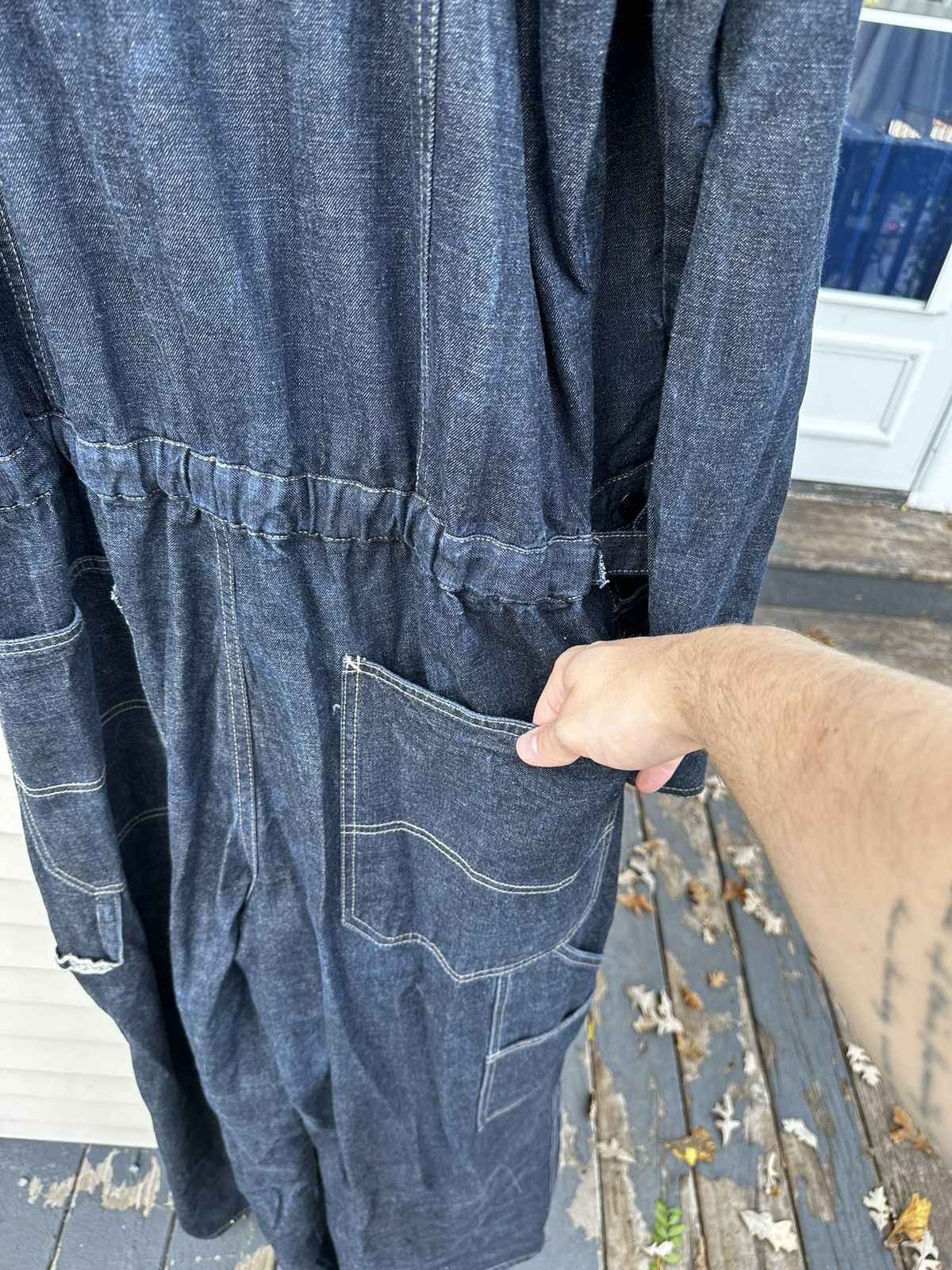 Marithe + Francois Girbaud Vintage Girbaud Heavy Denim Jumpsuit Size US 38 / EU 54 - 18 Thumbnail