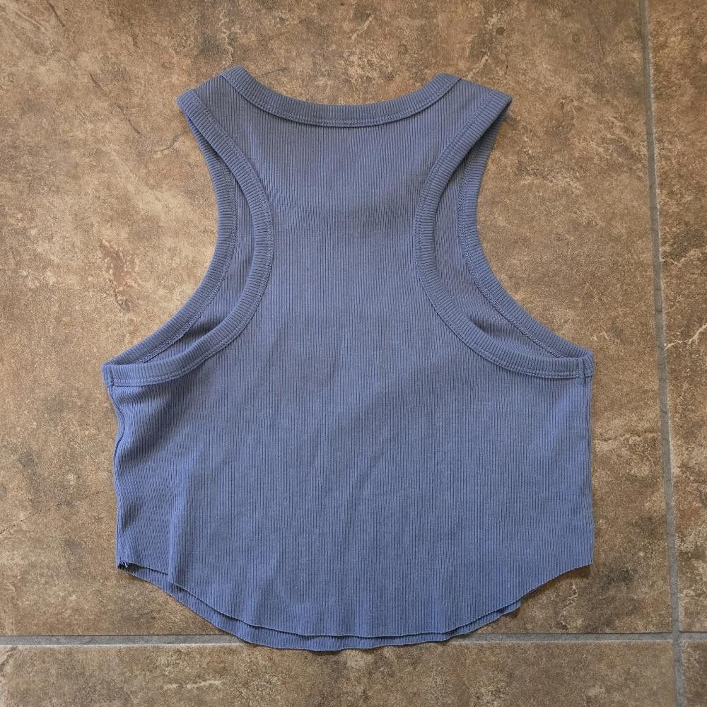 Designer Grey Cropped WF Racerback Tank Size M / US 6-8 / IT 42-44 - 2 Thumbnail