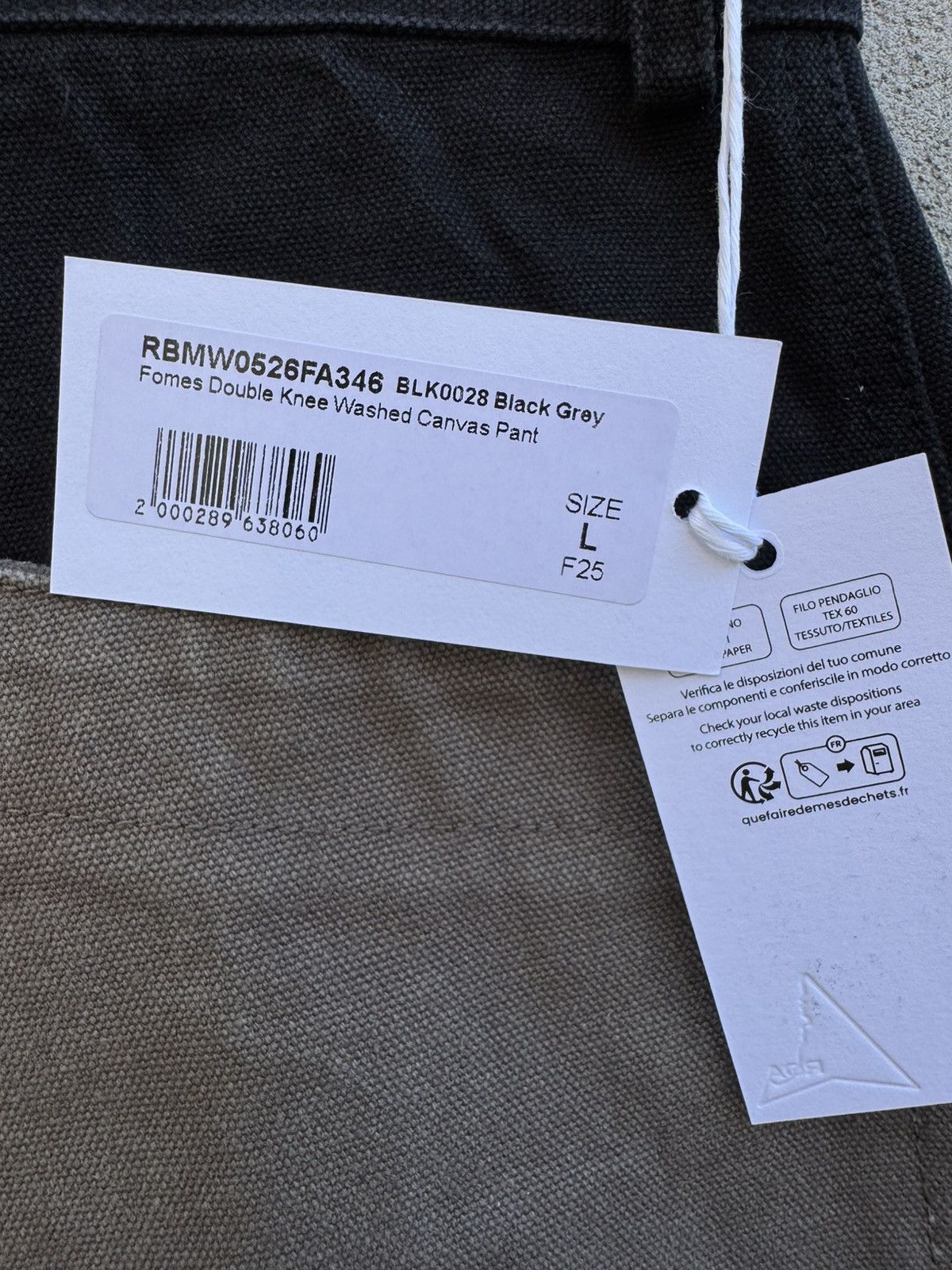 ROA ROA Fomes Double Knee Washed Canvas Pant Size US 34 / EU 50 - 8 Thumbnail