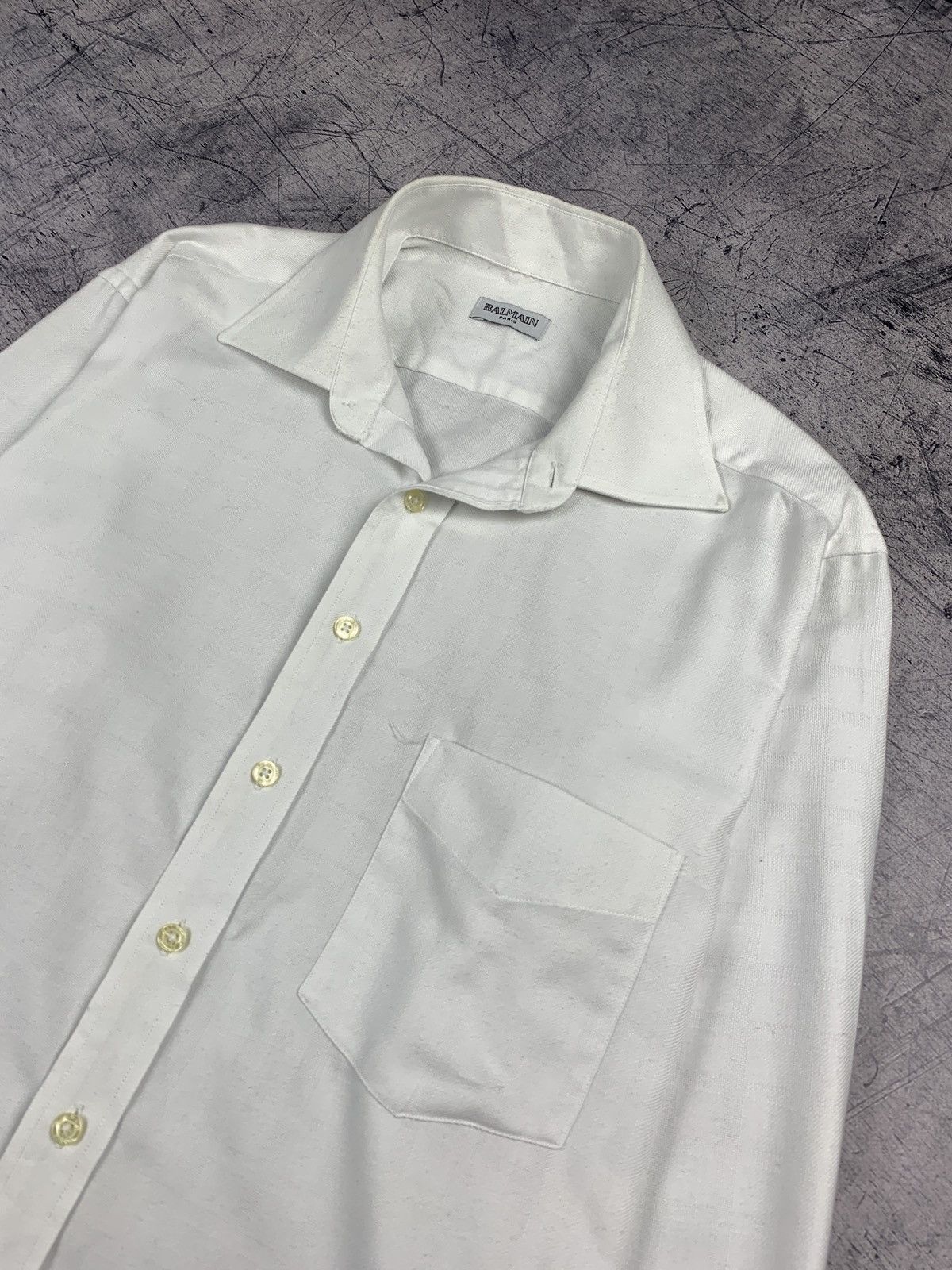 Balmain Designer Balmain White Classic Formal Shirt Button Ups Size US XS / EU 42 / 0 - 4 Thumbnail