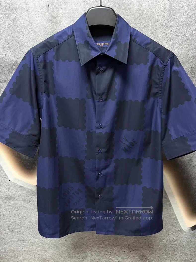 Louis Vuitton Louis Vuitton Checkerboard short sleeve shirt Size US S / EU 44-46 / 1 - 1 Thumbnail